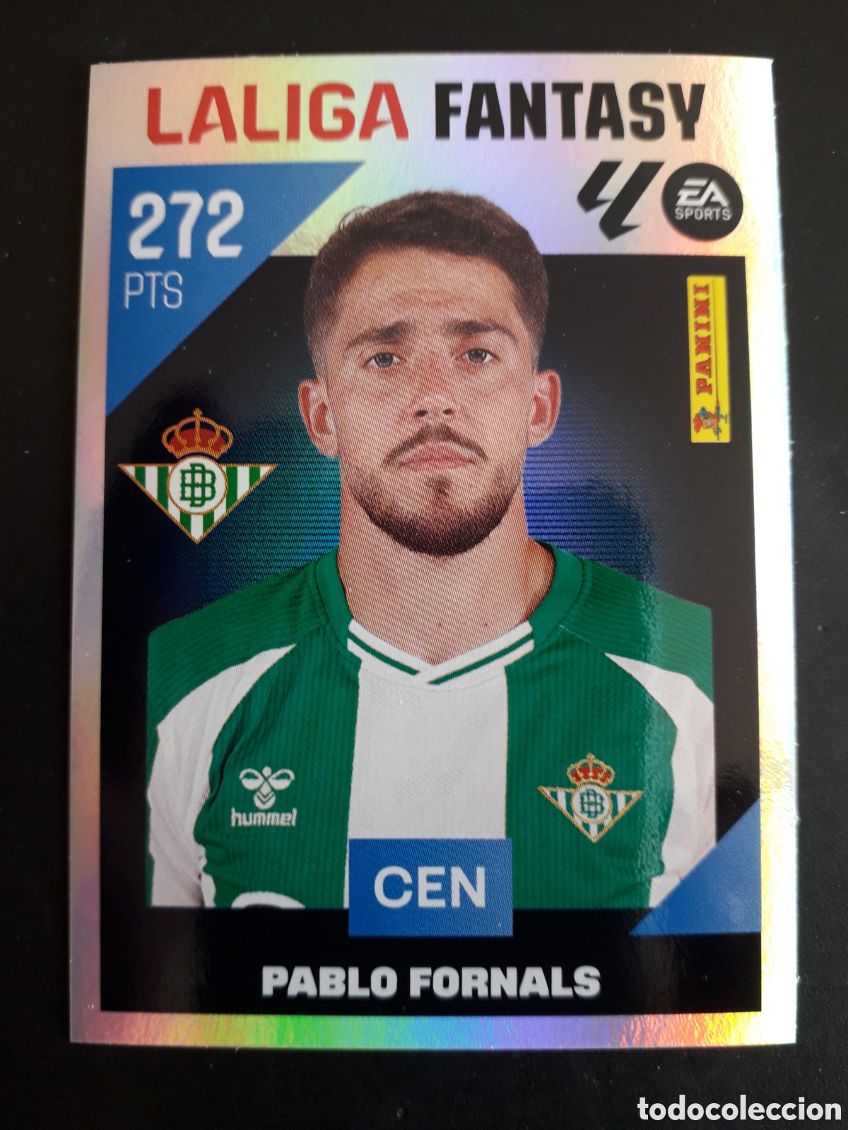 Cromos de f&uacute;tbol: PABLO FORNALS, BETIS LALIGA FANTASY N&deg; 4 ED ESTE 2026 2027 26 27 SIN PEGAR PEDIDO M&Iacute;NIMO 3&euro;.