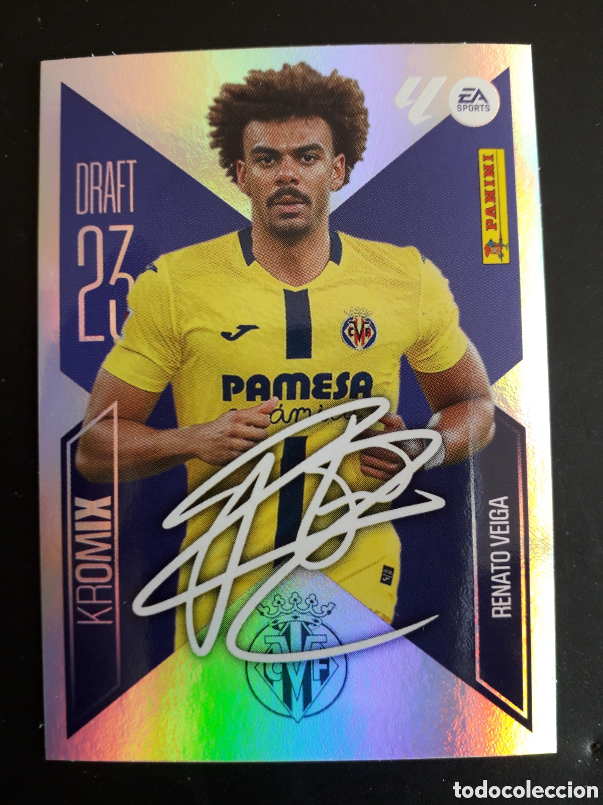 Cromos de f&uacute;tbol: RENATO VEIGA, VILLARREAL DRAFT 23 KROMIX N&deg; K20 ED ESTE 2026 2027 26 27 SIN PEGAR PEDIDO M&Iacute;NIMO 3&euro;