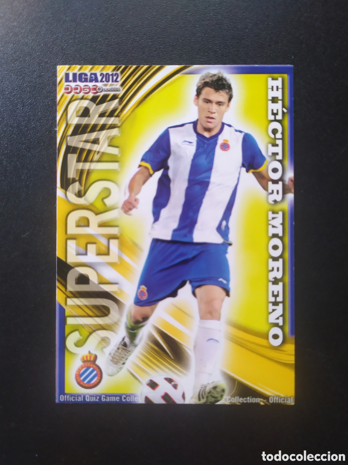 Cromos de f&uacute;tbol: Mundicromo fichas Liga 2011 2012 11 12 H&eacute;ctor Moreno superstar mate n&deg; 216 Espanyol