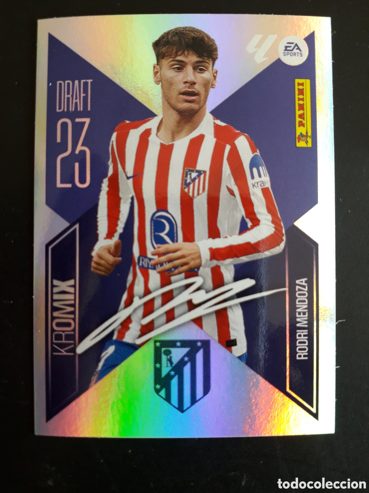 Cromos de f&uacute;tbol: RODRI MENDOZA, AT MADRID DRAFT 23 KROMIX N&deg; K21 ED ESTE 2026 2027 26 27 SIN PEGAR PEDIDO M&Iacute;NIMO 3&euro;.