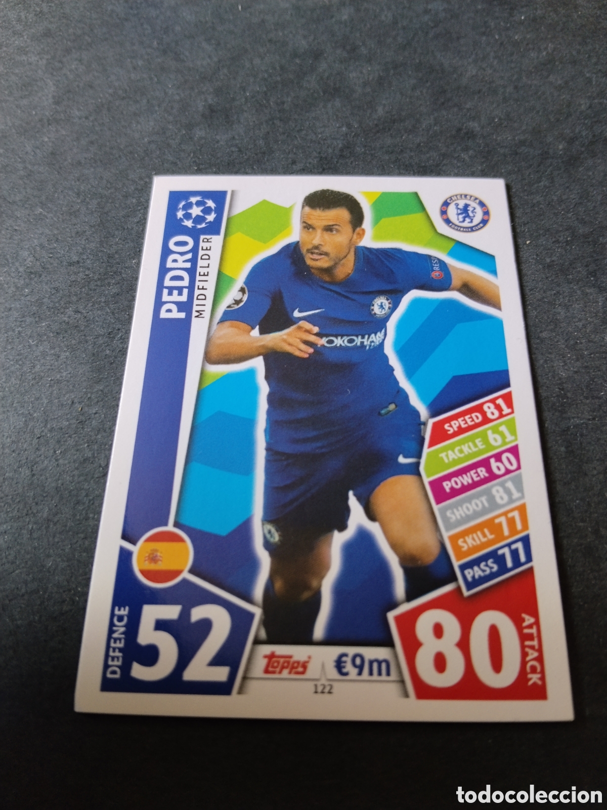 Cromos de f&uacute;tbol: Cromo Futbol Topps Match Attax , Ueffa Champions Legue, Pedro