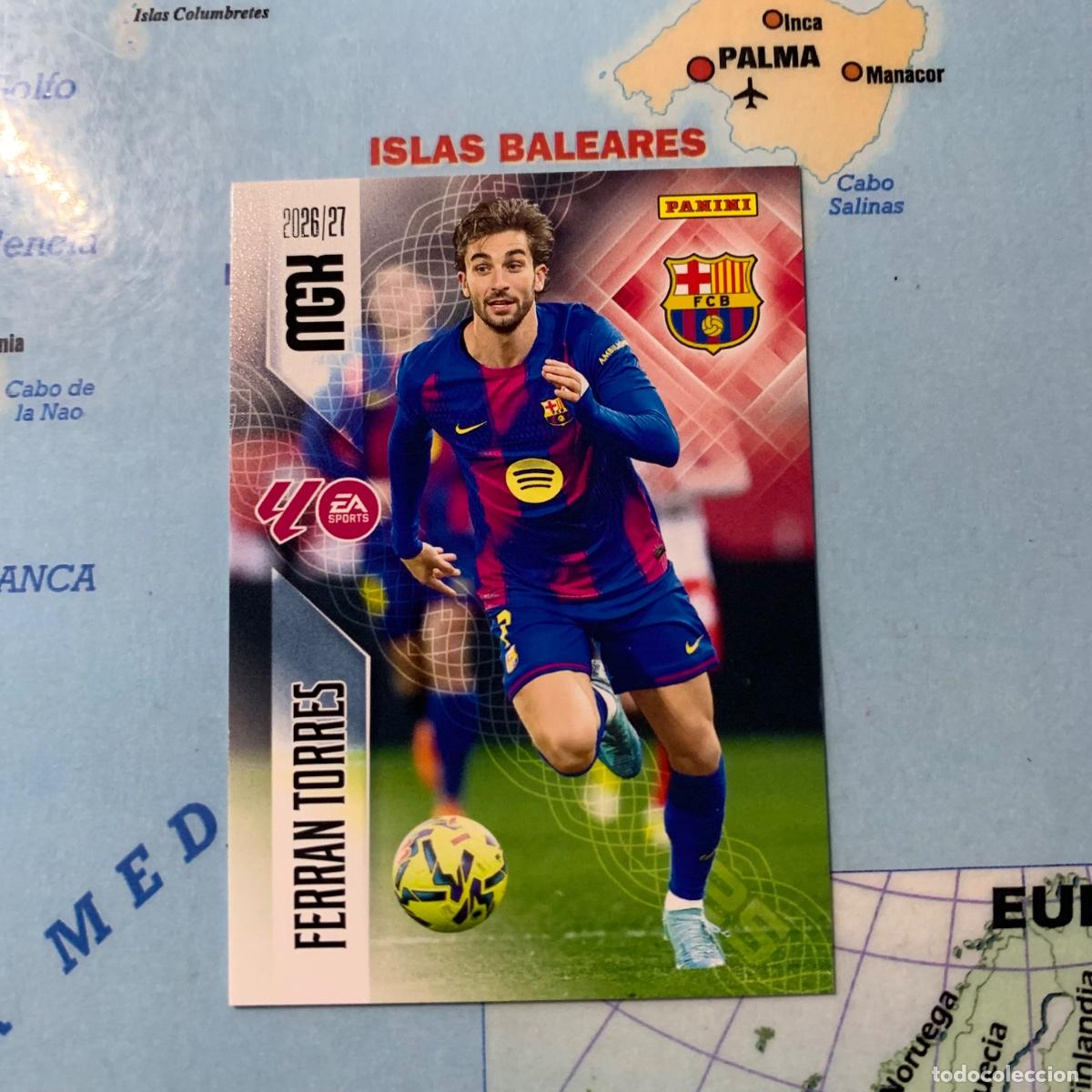 Fu&szlig;ball-Sticker: Ferran Torres n&uacute;mero 90 del Barcelona megacracks 26-27 2026-2027