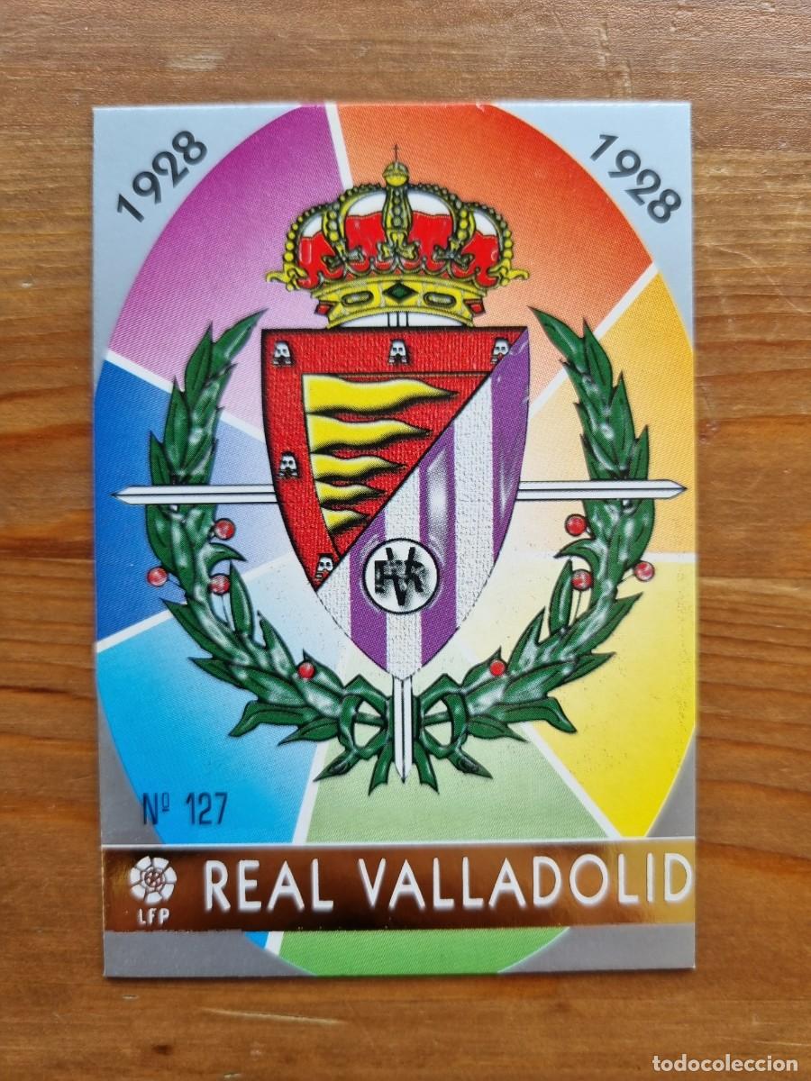 Fu&szlig;ball-Sticker: 127 ESCUDO (Real Valladolid). Las Fichas de la Liga 1997 1998 97 98 (Mundicromo)