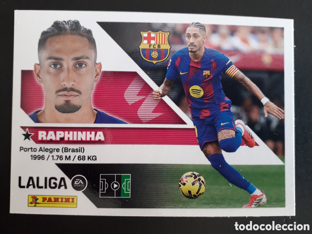 Fu&szlig;ball-Sticker: RAPHINHA FC BARCELONA N&deg; 19 ED ESTE 2026 2027 26 27 SIN PEGAR PEDIDO M&Iacute;NIMO 3&euro;