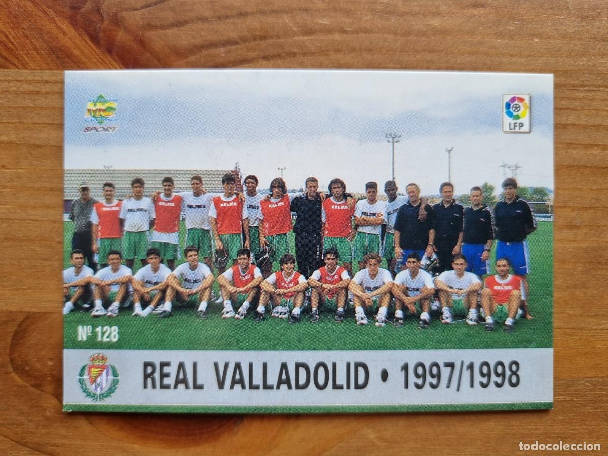 Fu&szlig;ball-Sticker: 128 PLANTILLA / &Iacute;NDICE (Real Valladolid). Las Fichas de la Liga 1997 1998 97 98 (Mundicromo)