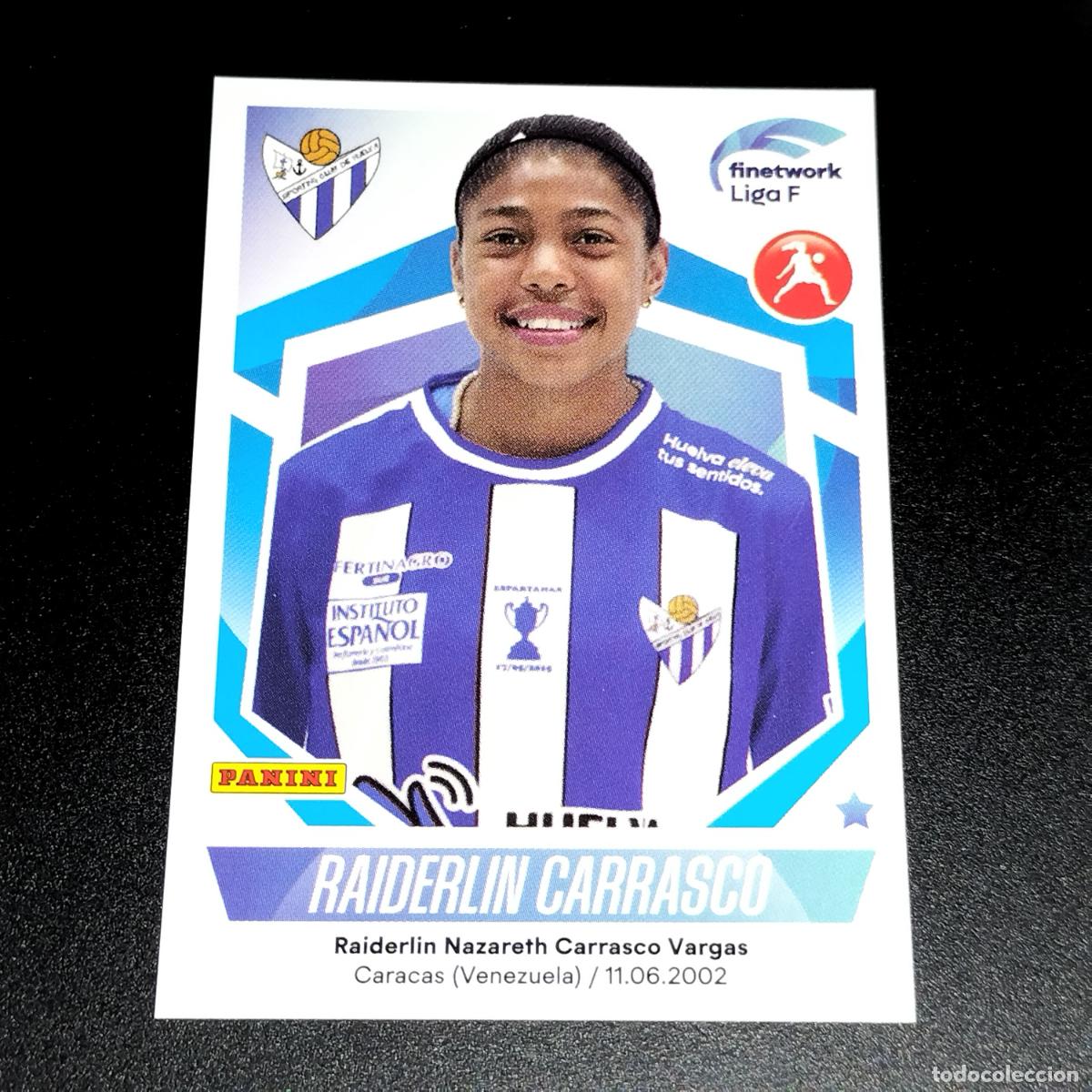 Fu&szlig;ball-Sticker: N&ordm; 278 RAIDERLIN CARRASCO SPORTING HUELVA CROMOS FINETWORK LIGA F FEMENINA PANINI 2022 2023 22 23