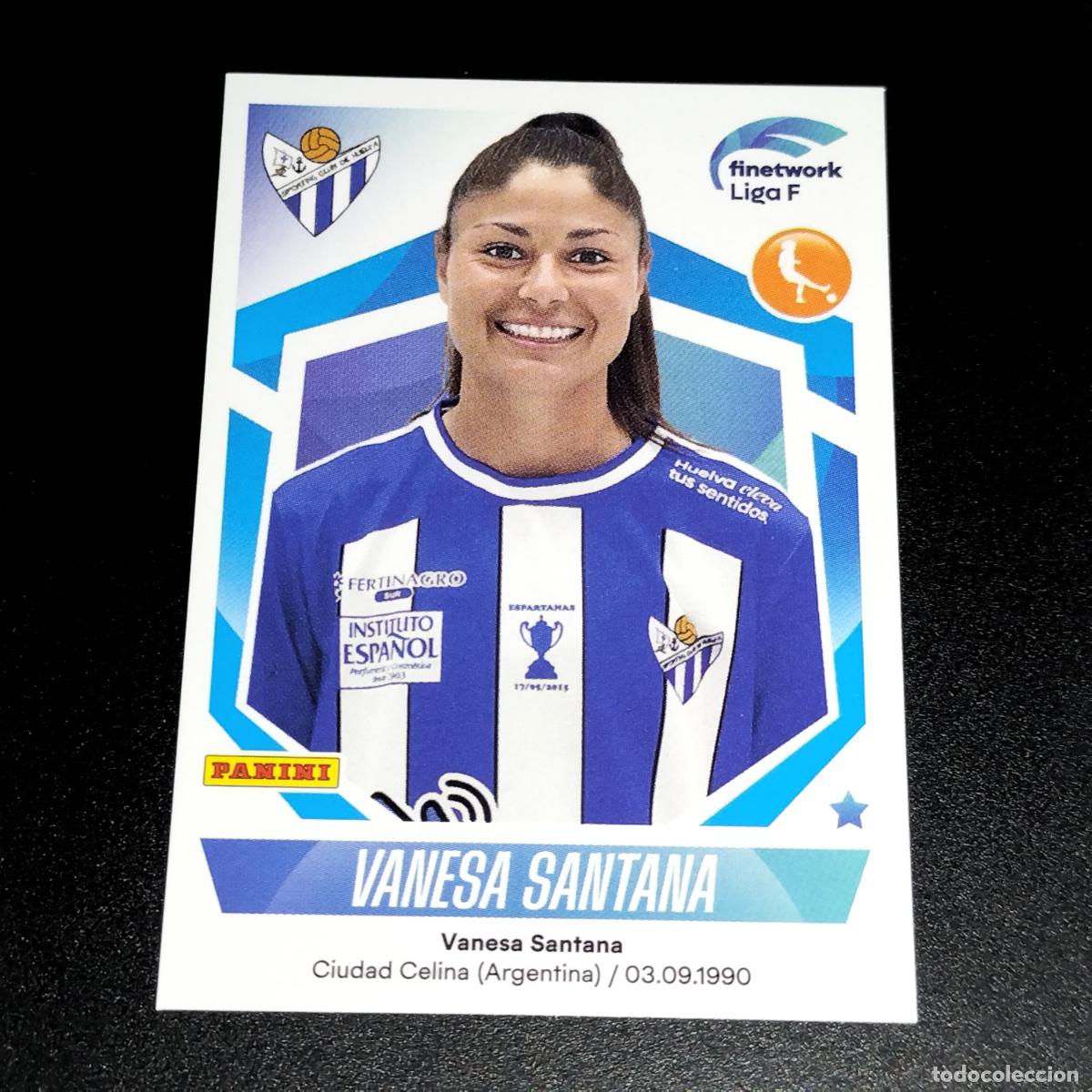 Fu&szlig;ball-Sticker: N&ordm; 279 VANESA SANTANA SPORTING HUELVA CROMOS FINETWORK LIGA F FEMENINA PANINI 2022 2023 22 23