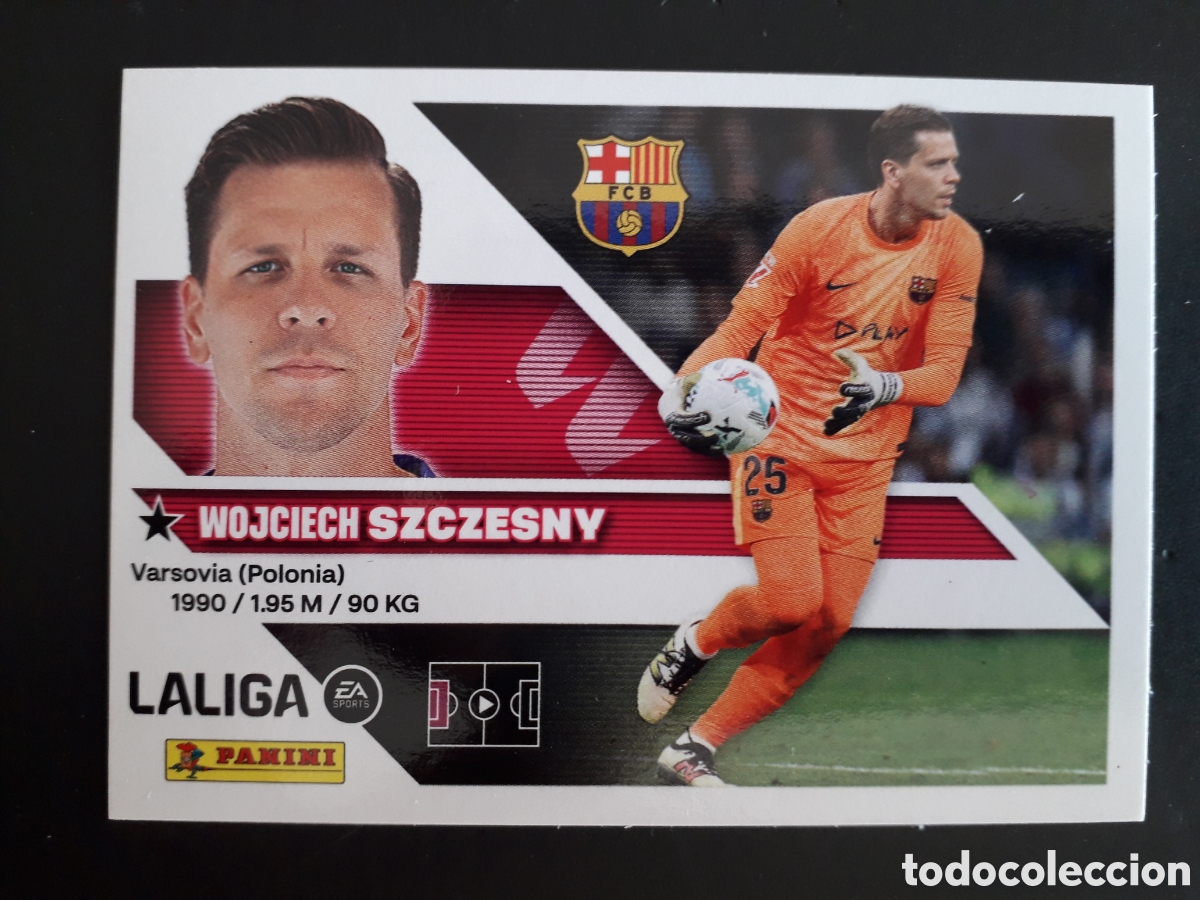 Fu&szlig;ball-Sticker: SZCZESNY FC BARCELONA N&deg; 4 ED ESTE 2026 2027 26 27 SIN PEGAR PEDIDO M&Iacute;NIMO 3&euro;