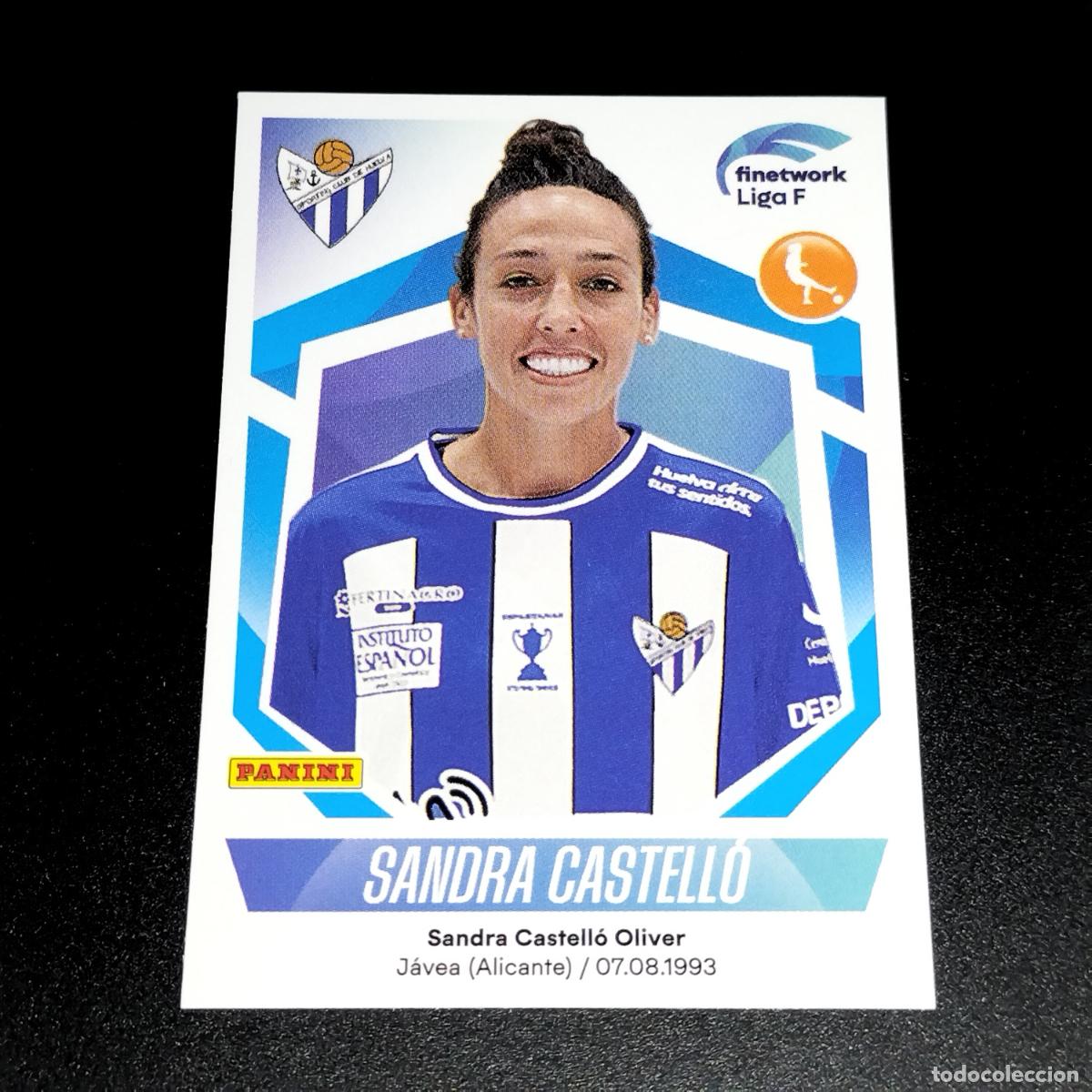 Cromos de f&uacute;tbol: N&ordm; 281 SANDRA CASTELLO SPORTING HUELVA CROMOS FINETWORK LIGA F FEMENINA PANINI 2022 2023 22 23