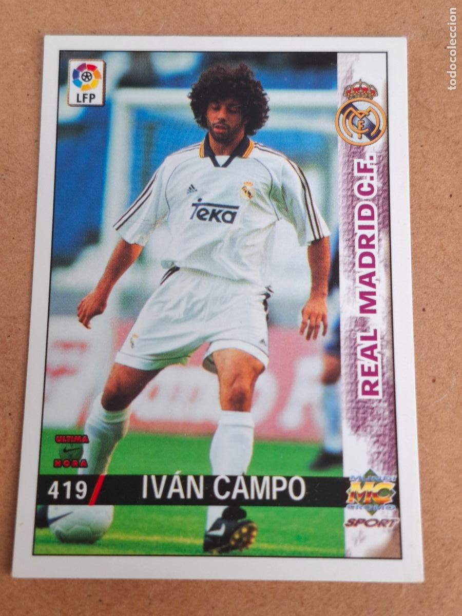 Cromos de f&uacute;tbol: MUNDICROMO 98 99 1998 1999 - 419 IV&Aacute;N CAMPO ( LETRAS GRANDES ) - REAL MADRID - CP14