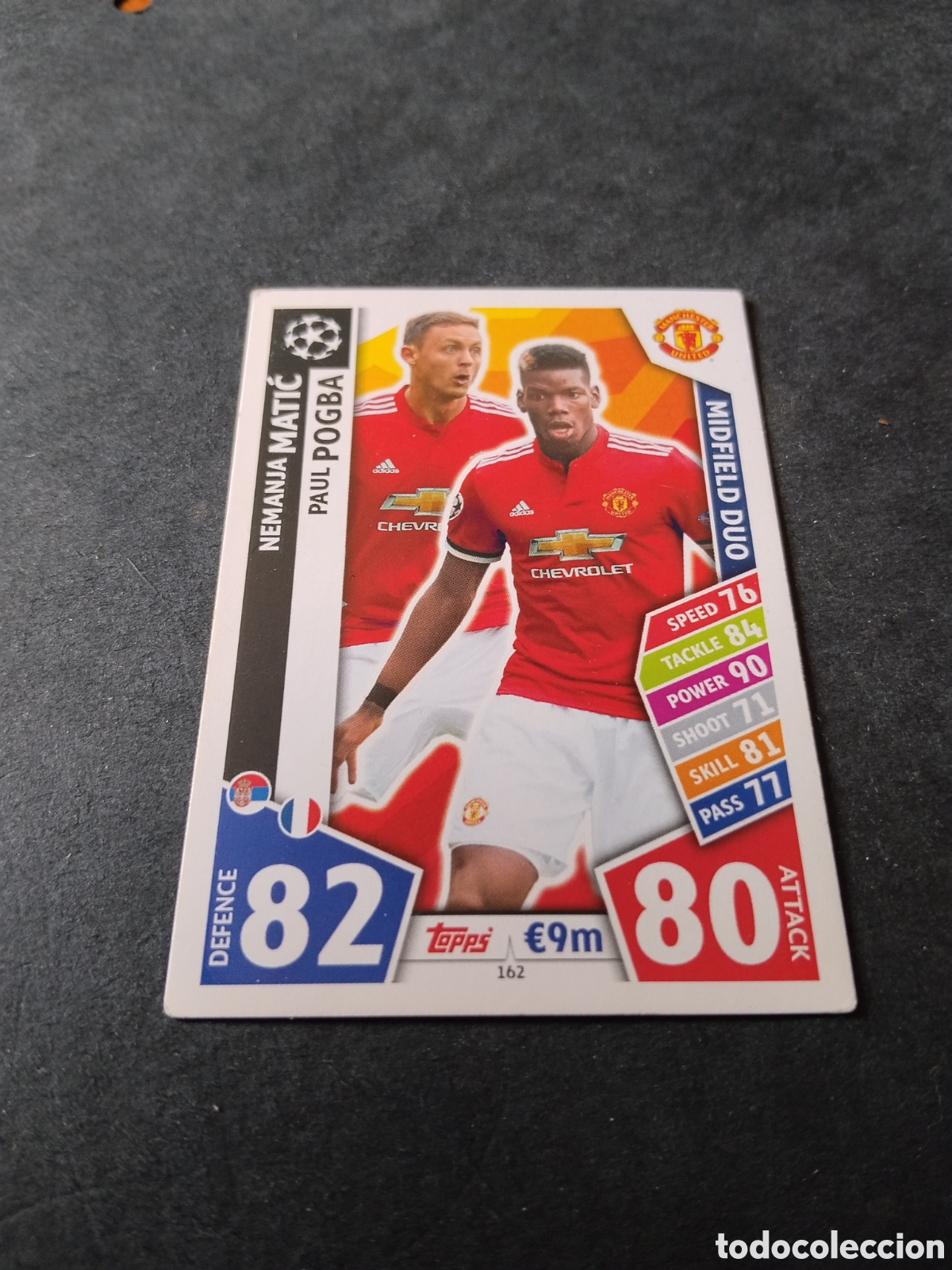 Cromos de f&uacute;tbol: Cromo Futbol Topps Match Attax , Ueffa Champions Legue, Nemanja Mat&iacute;c , Paul Pogba