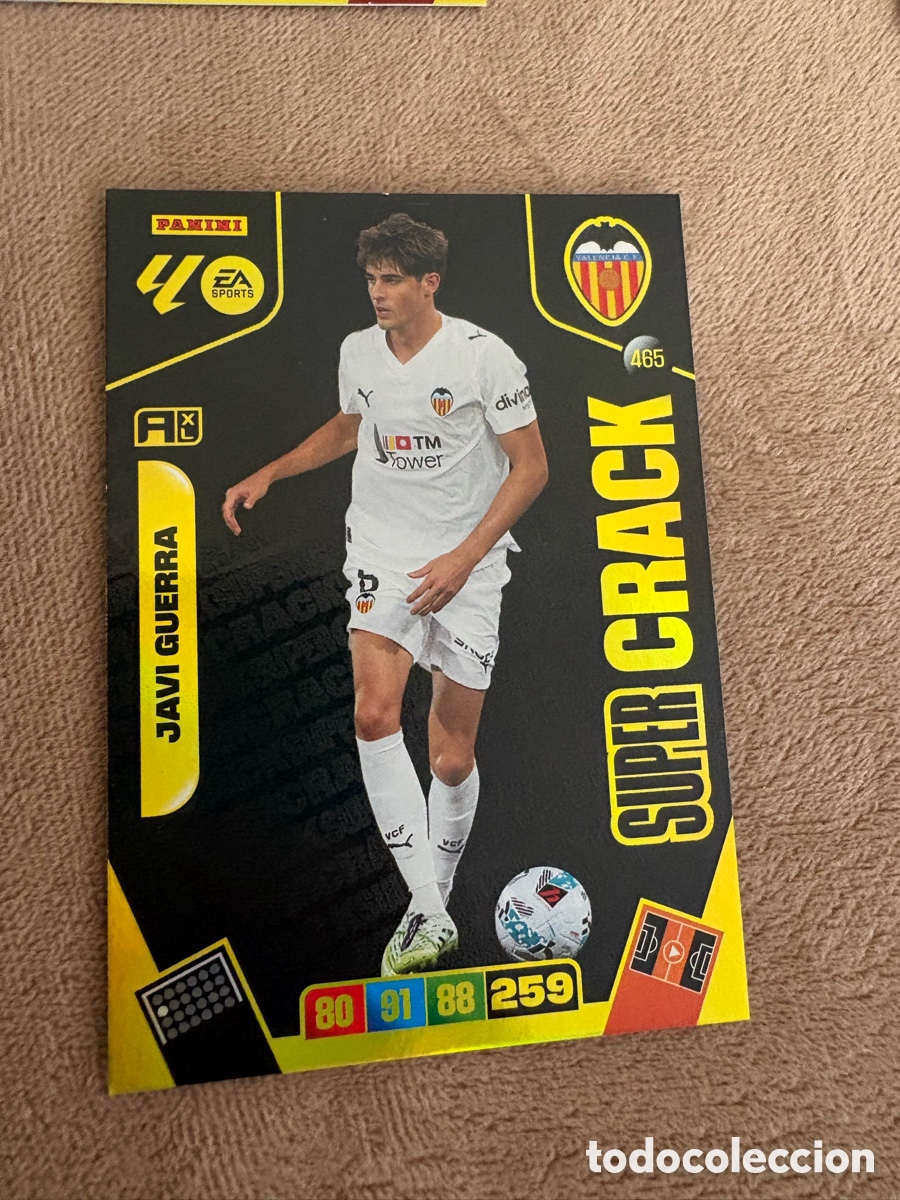 Cromos de f&uacute;tbol: Javi Guerra Super Crack Adrenalyn XL 2025-26 - Valencia
