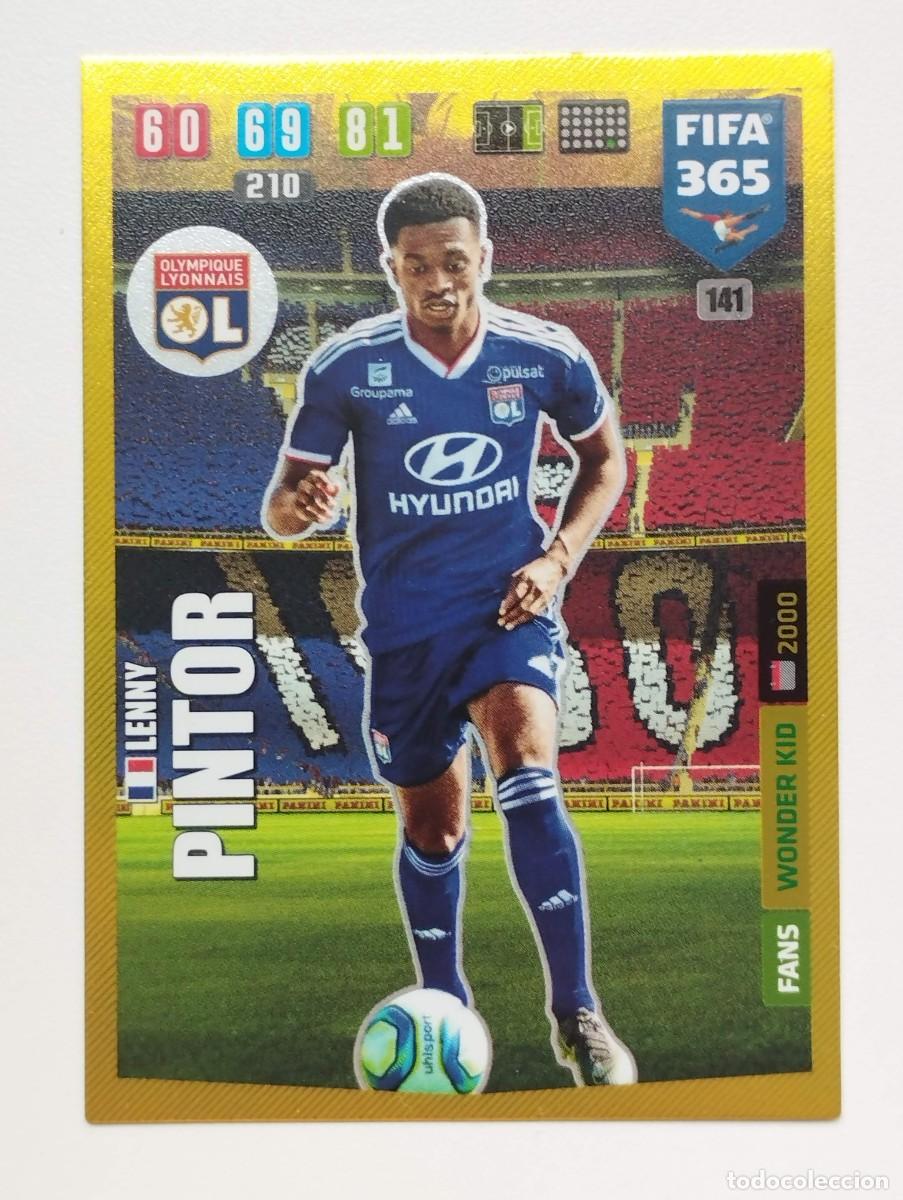 Cromos de f&uacute;tbol: CROMO CARD PANINI ADRENALYN FIFA 365 2019 2020 19 20 WONDER KID LENNY PINTOR 141 OLIMPIQUE DE LYONS