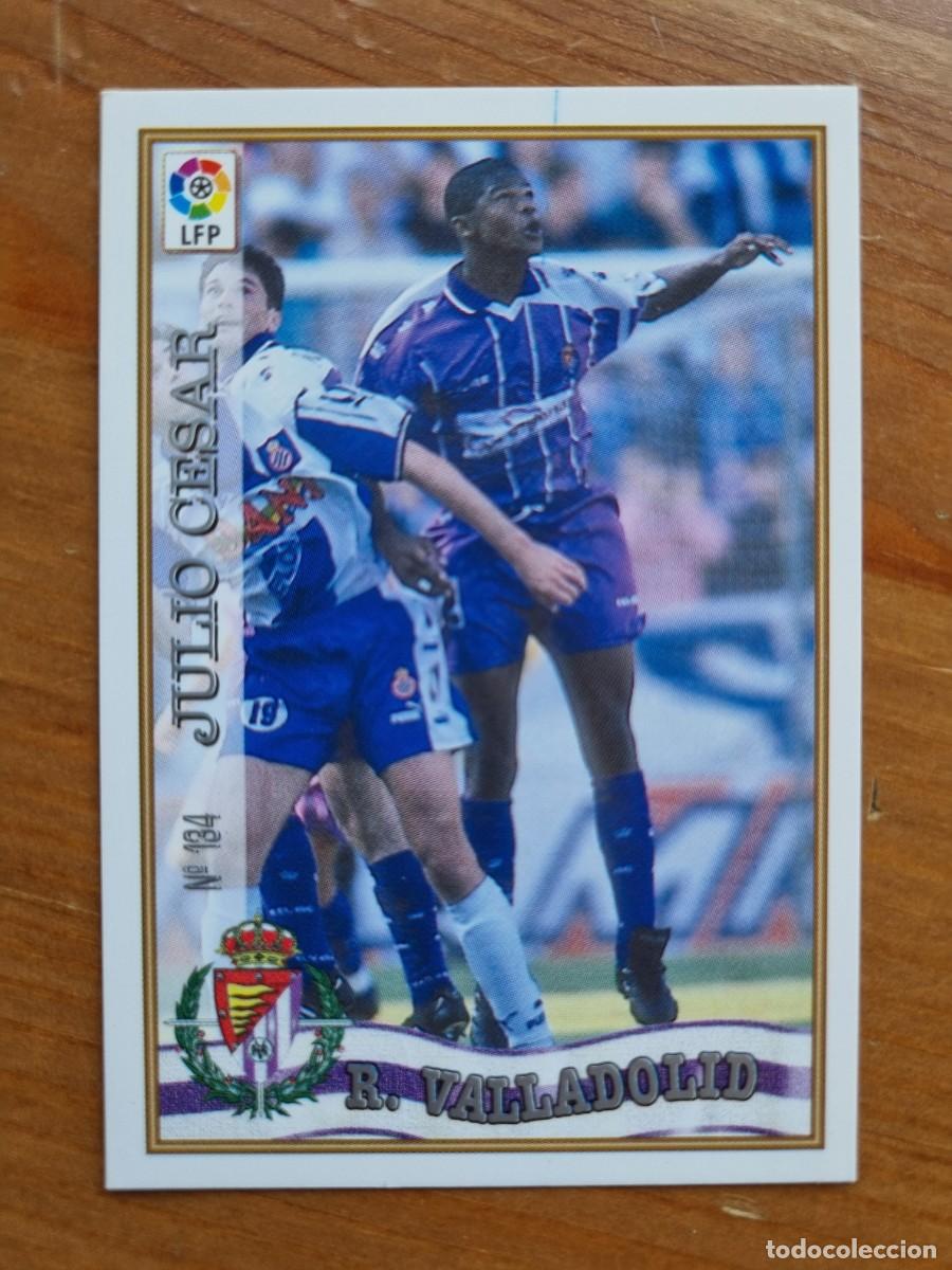 Figurine di Calcio: 134 JULIO C&Eacute;SAR (Real Valladolid). Las Fichas de la Liga 1997 1998 97 98 (Mundicromo)