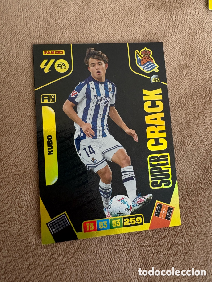 Cromos de f&uacute;tbol: Kubo S&uacute;per Cracks n&uacute;mero 463 de la Real Sociedad cromo adrenalyn XL 25-26 2025-2026