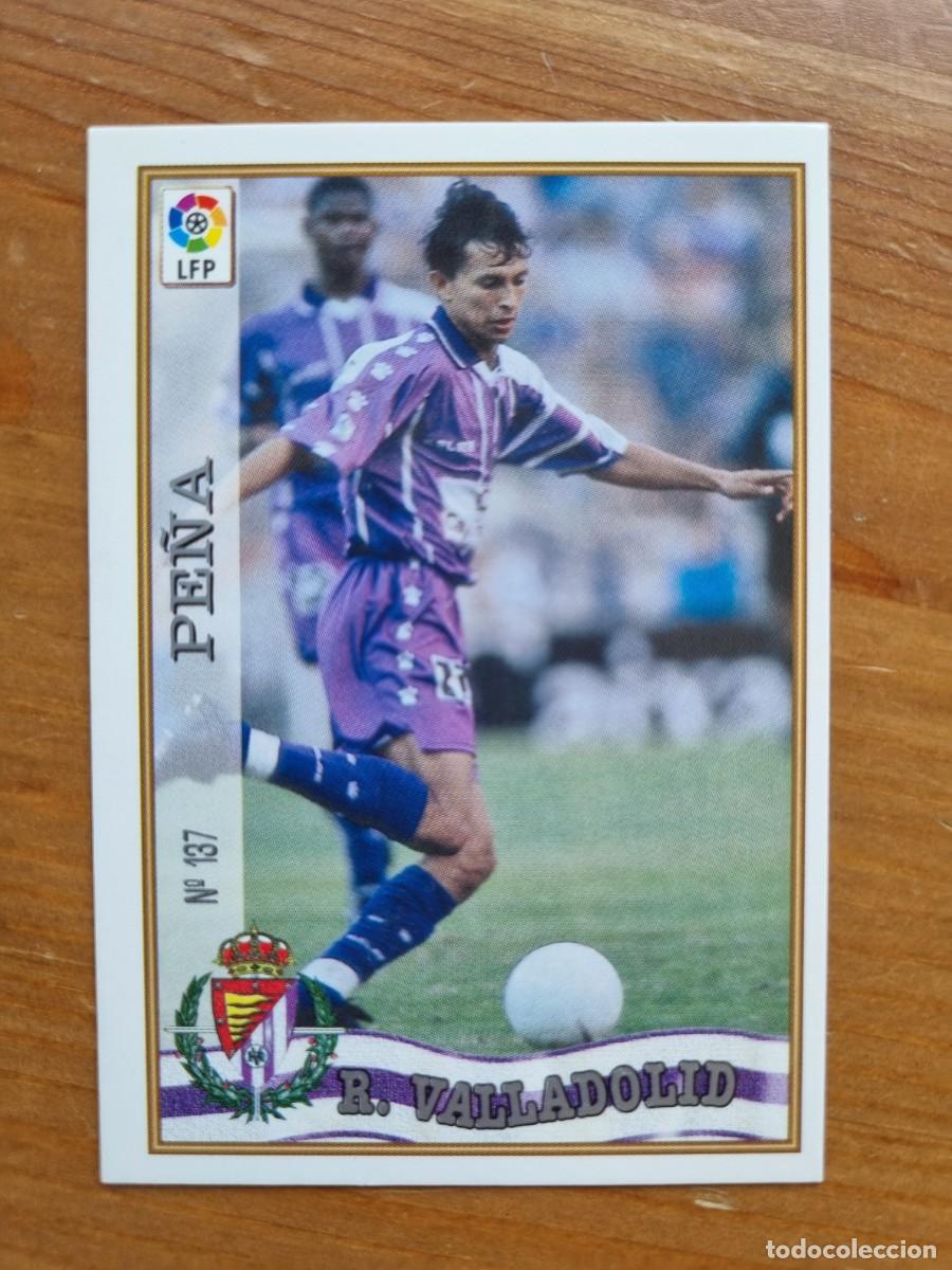 Cromos de f&uacute;tbol: 137 PE&Ntilde;A (Real Valladolid). Las Fichas de la Liga 1997 1998 97 98 (Mundicromo)