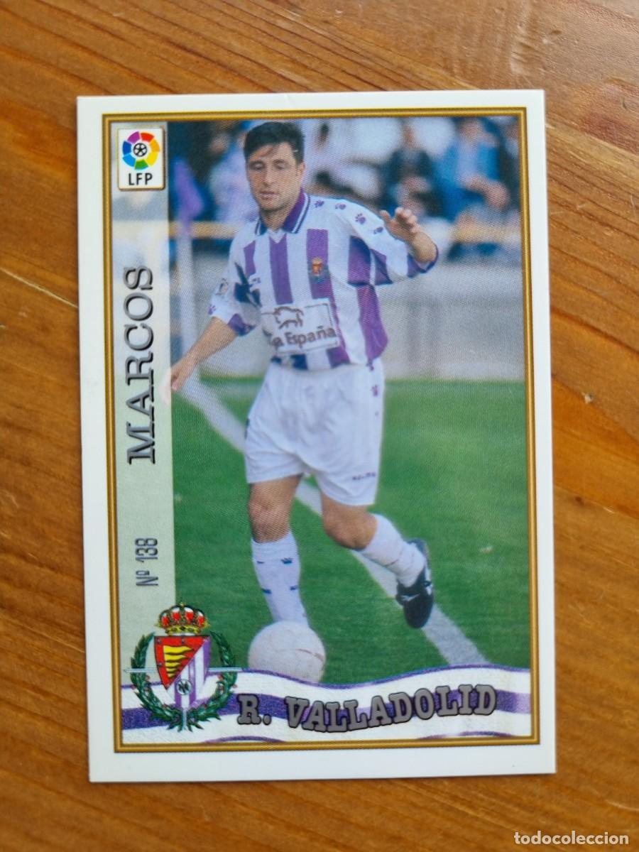 Cromos de f&uacute;tbol: 138 MARCOS (Real Valladolid). Las Fichas de la Liga 1997 1998 97 98 (Mundicromo)