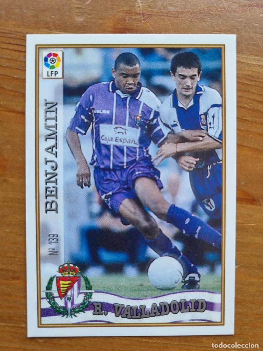 Cromos de f&uacute;tbol: 139 BENJAM&Iacute;N (Real Valladolid). Las Fichas de la Liga 1997 1998 97 98 (Mundicromo)