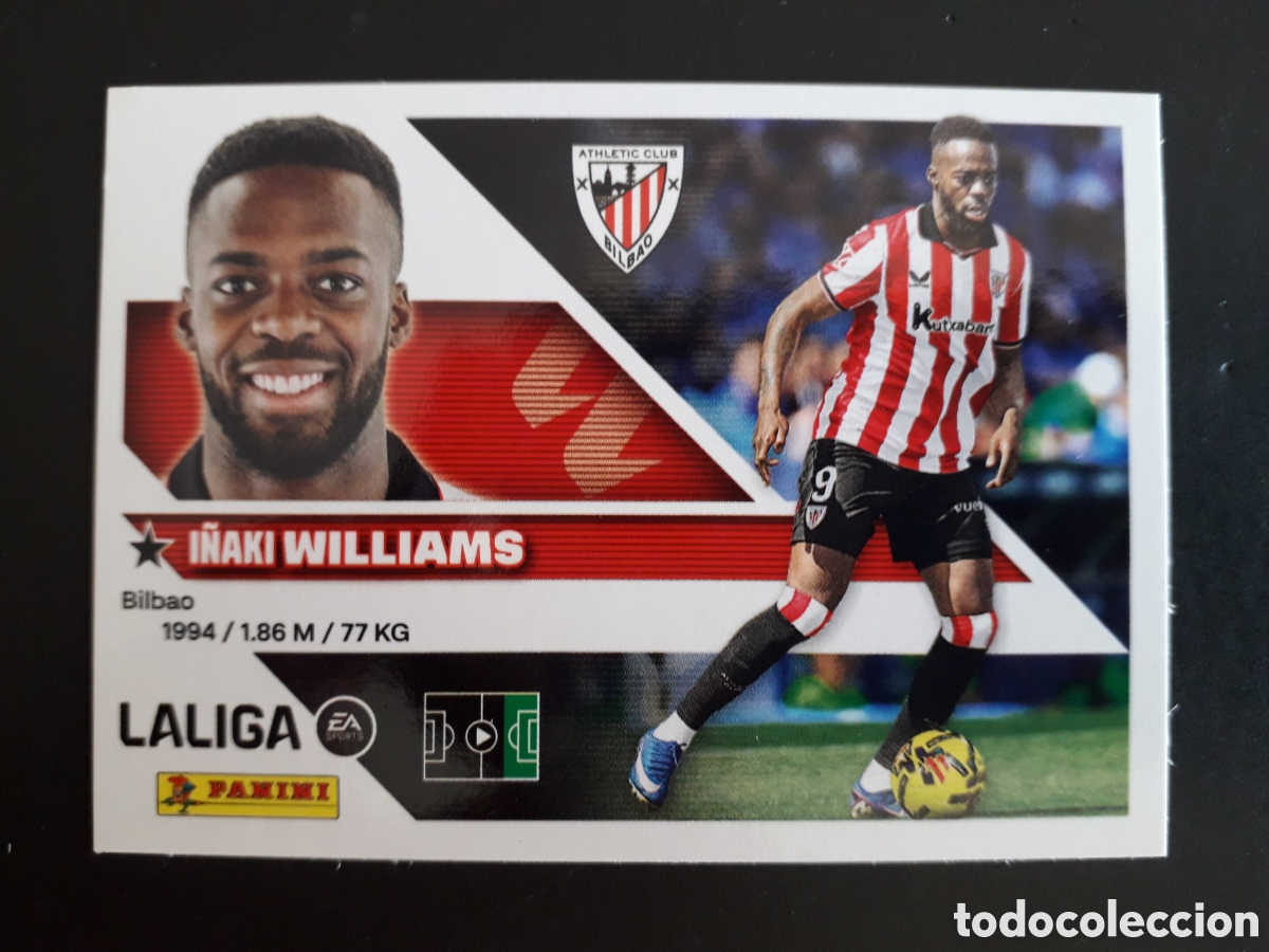 Cromos de f&uacute;tbol: I&Ntilde;AKI WILLIAMS ATHLETIC DE BILBAO N&deg; 19 ED ESTE 2026 2027 26 27 SIN PEGAR PEDIDO M&Iacute;NIMO 3&euro;