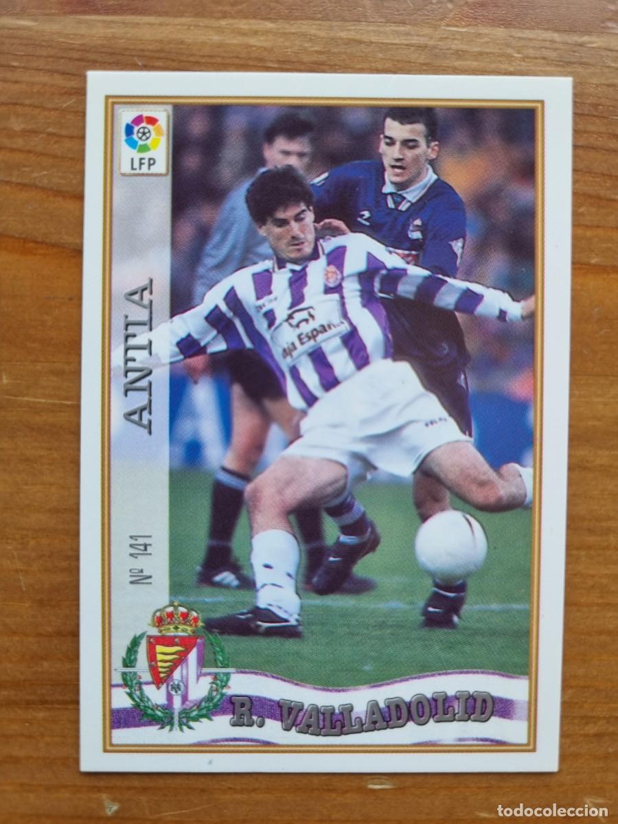 Cromos de f&uacute;tbol: 141 ANTIA (Real Valladolid). Las Fichas de la Liga 1997 1998 97 98 (Mundicromo)