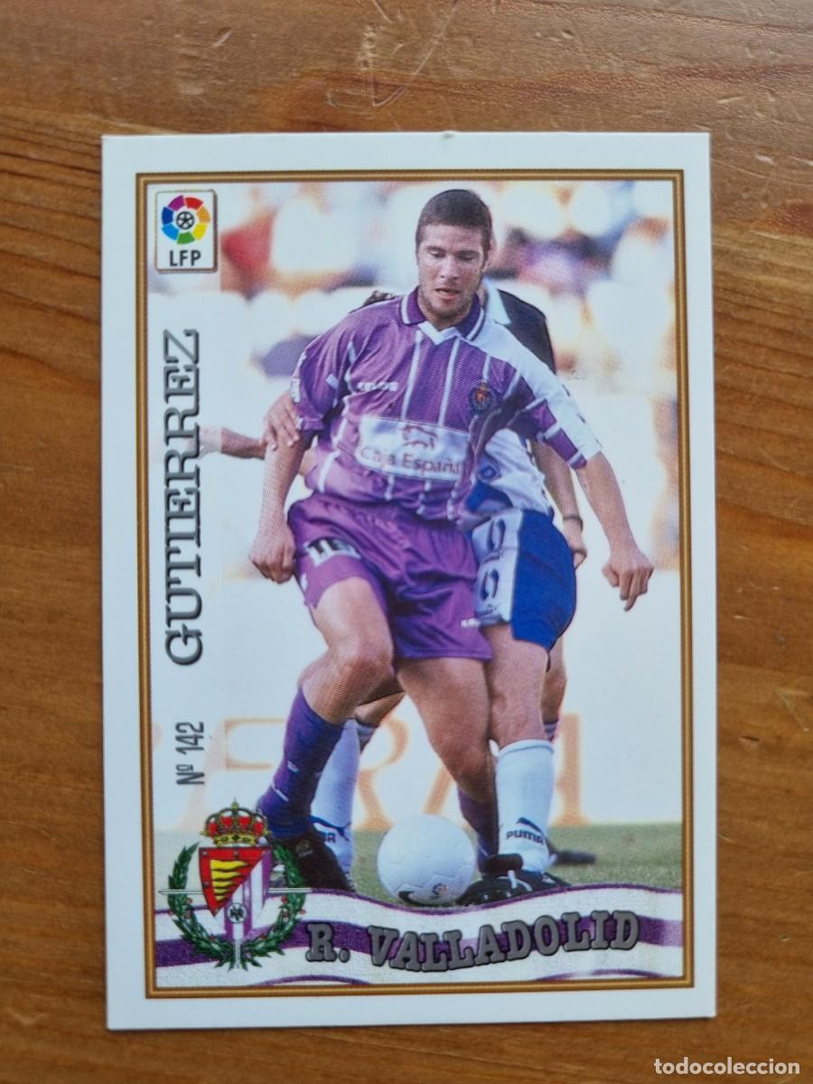 Cromos de f&uacute;tbol: 142 GUTI&Eacute;RREZ (Real Valladolid). Las Fichas de la Liga 1997 1998 97 98 (Mundicromo)