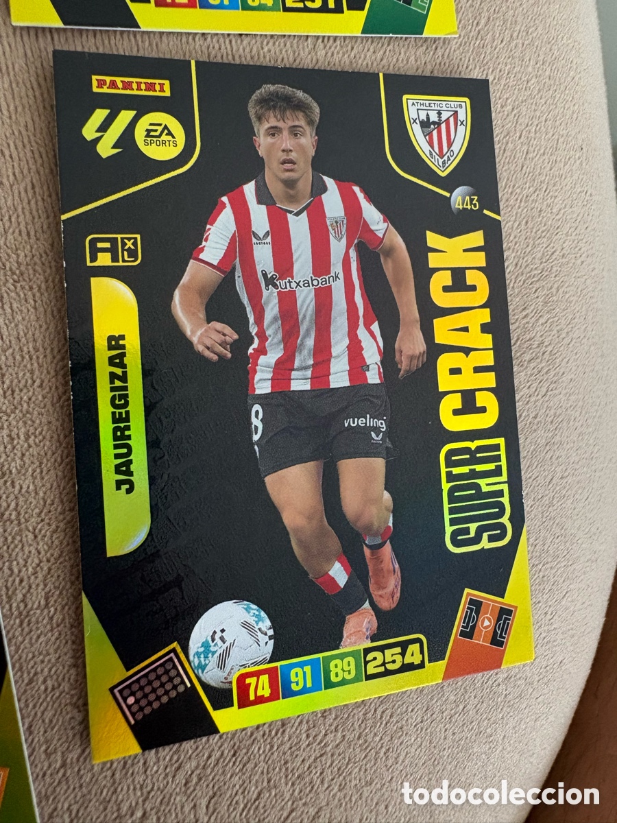 Cromos de f&uacute;tbol: JAUREGIZAR (ATHLETIC CLUB). CARTA S&Uacute;PER CRACK PANINI ADRENALYN XL LIGA 2024/25.