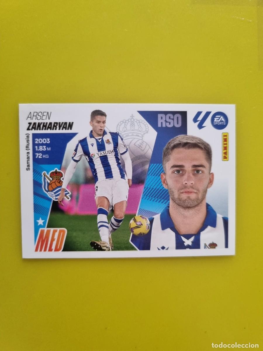 Cromos de f&uacute;tbol: CROMO LIGA ESTE 25 26 2025 2026 NUNCA PEGADO SIN PEGAR ZAKHARIAN REAL SOCIEDAD N&ordm;15 COLOCA AR826