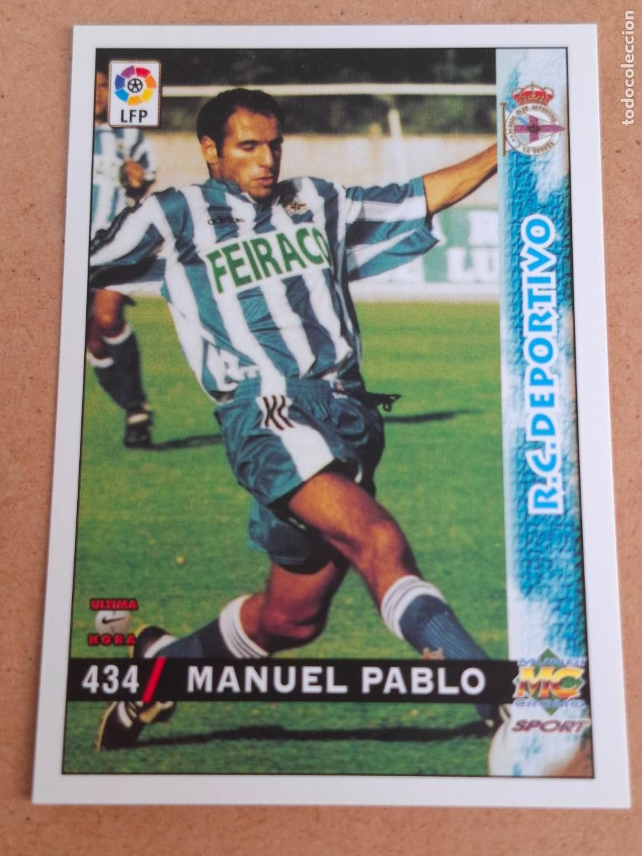 Cromos de f&uacute;tbol: MUNDICROMO 98 99 1998 1999 - 434 MANUEL PABLO - R.C. DEPORTIVO - CP14