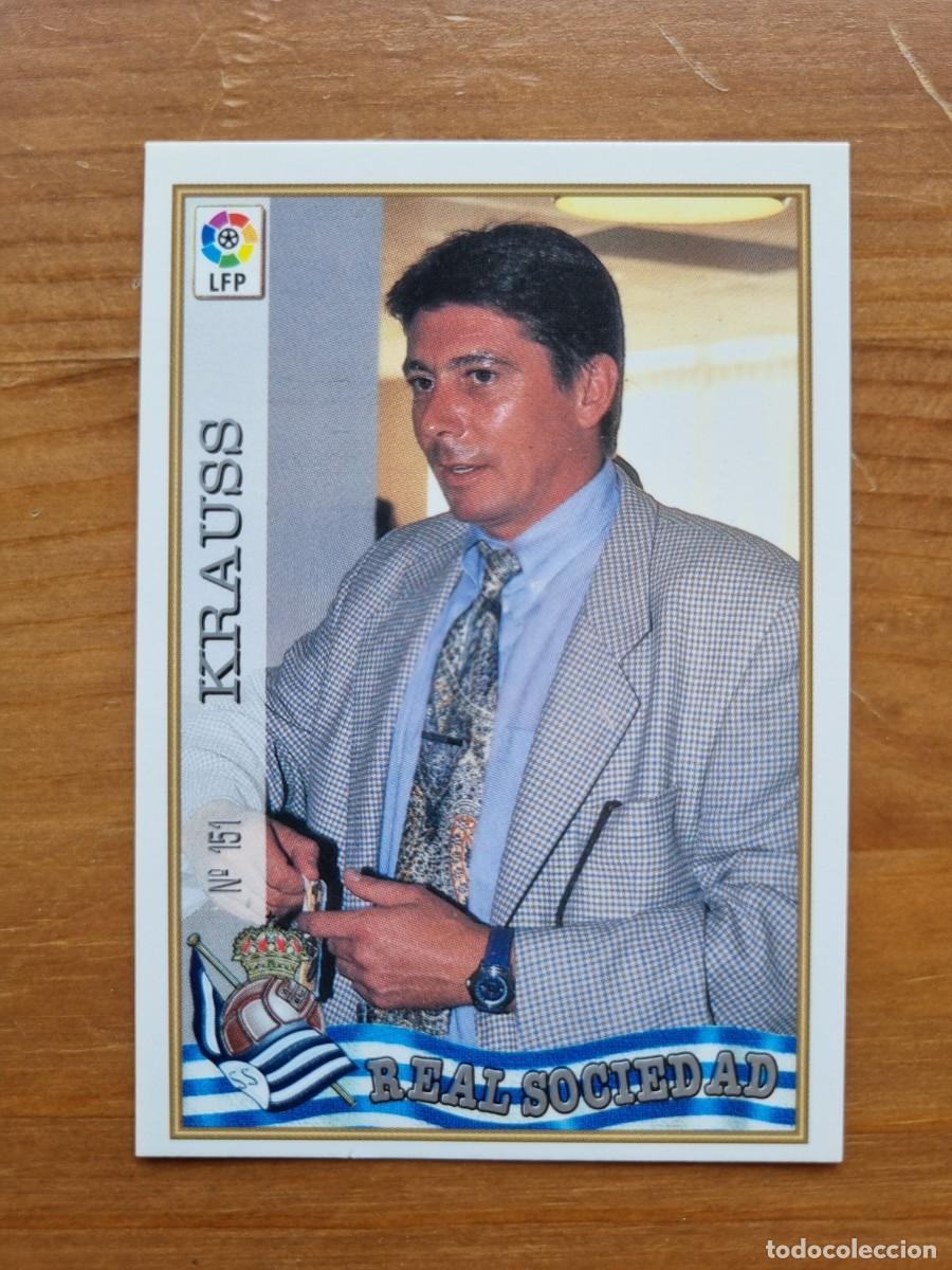 Cromos de f&uacute;tbol: 151 KRAUSS (Real Sociedad). Las Fichas de la Liga 1997 1998 97 98 (Mundicromo)