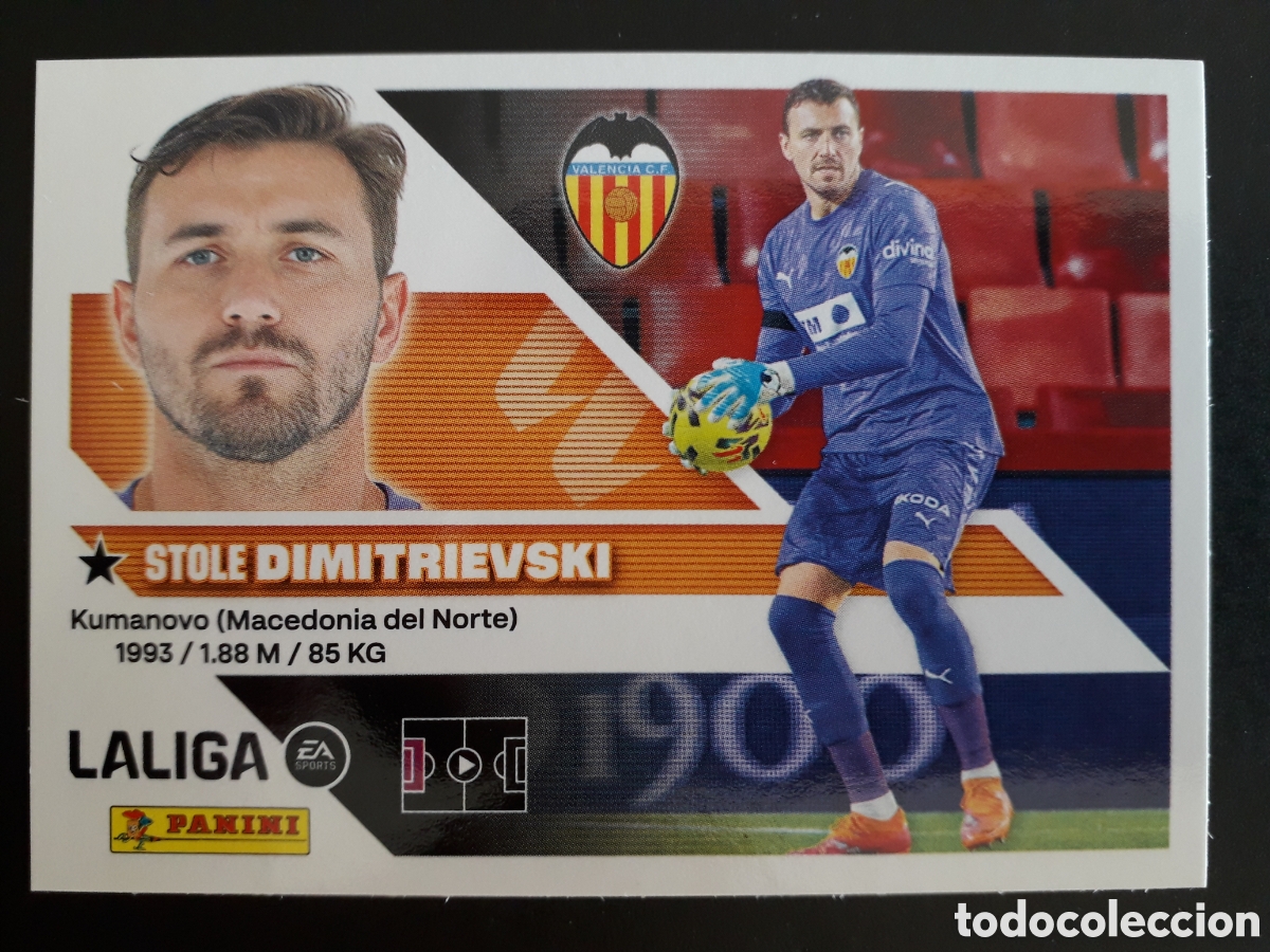 Cromos de f&uacute;tbol: DIMITRIEVSKI VALENCIA CF N&deg; 3 ED ESTE 2026 2027 26 27 SIN PEGAR PEDIDO M&Iacute;NIMO 3&euro;