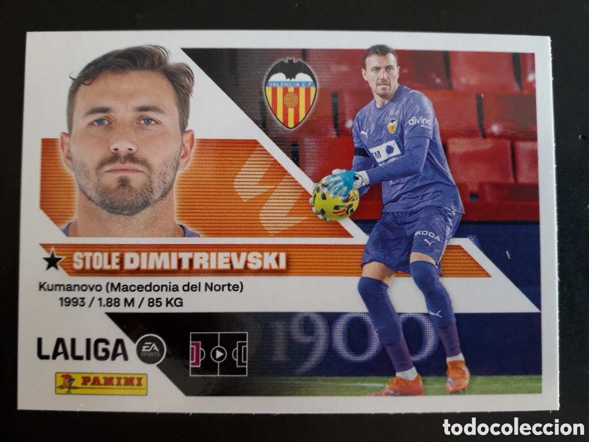 Cromos de f&uacute;tbol: DIMITRIEVSKI VALENCIA CF N&deg; 3 ED ESTE 2026 2027 26 27 SIN PEGAR PEDIDO M&Iacute;NIMO 3&euro;