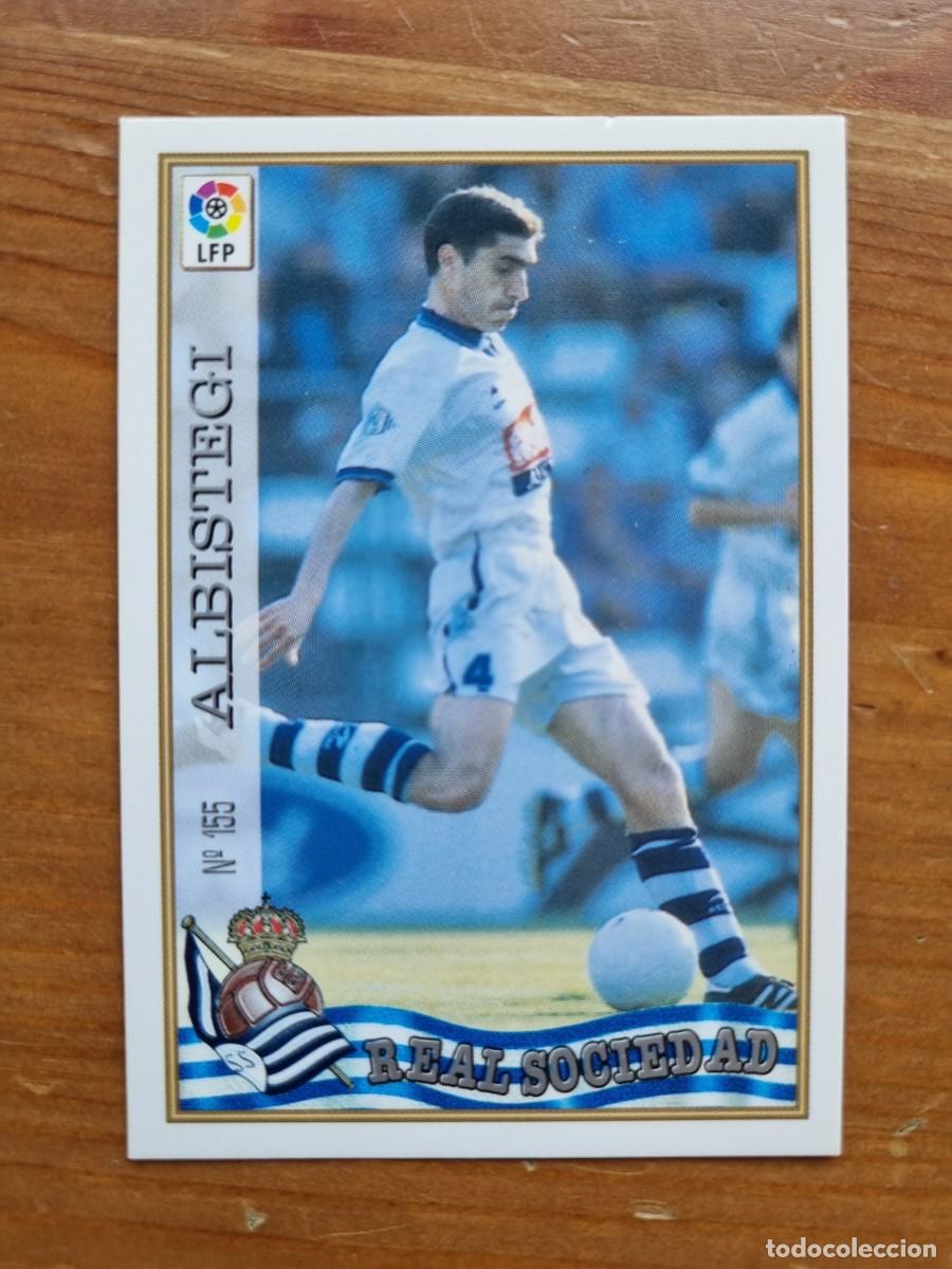Cromos de f&uacute;tbol: 155 ALBISTEGI (Real Sociedad). Las Fichas de la Liga 1997 1998 97 98 (Mundicromo)