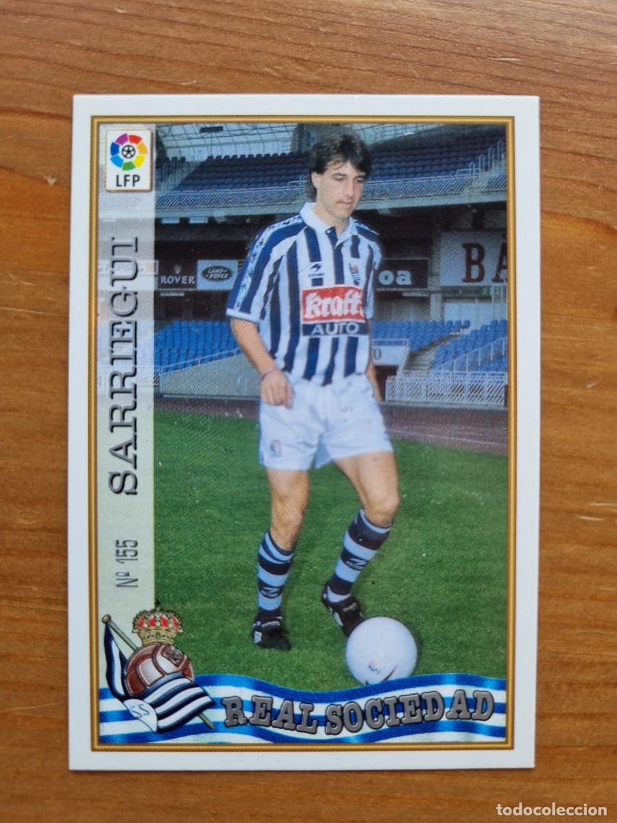 Cromos de f&uacute;tbol: 155 SARRIEGUI (Real Sociedad). Las Fichas de la Liga 1997 1998 97 98 (Mundicromo)