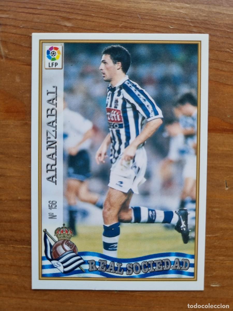 Cromos de f&uacute;tbol: 156 ARANZABAL (Real Sociedad). Las Fichas de la Liga 1997 1998 97 98 (Mundicromo)