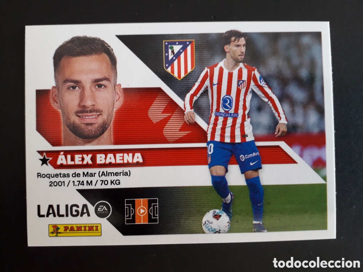 Cromos de f&uacute;tbol: &Aacute;LEX BAENA AT MADRID N&deg; 15 ED ESTE 2026 2027 26 27 SIN PEGAR PEDIDO M&Iacute;NIMO 3&euro;