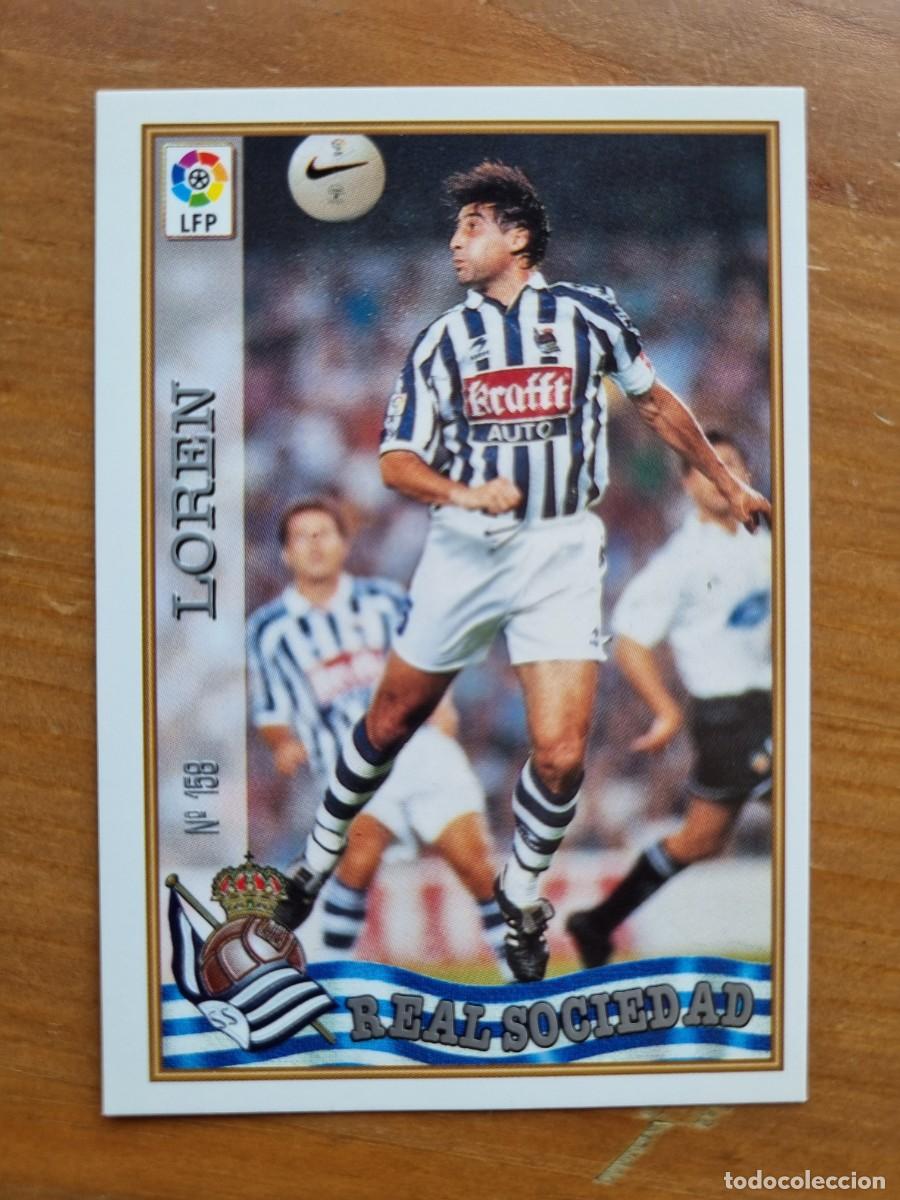 Cromos de f&uacute;tbol: 158 LOREN (Real Sociedad). Las Fichas de la Liga 1997 1998 97 98 (Mundicromo)