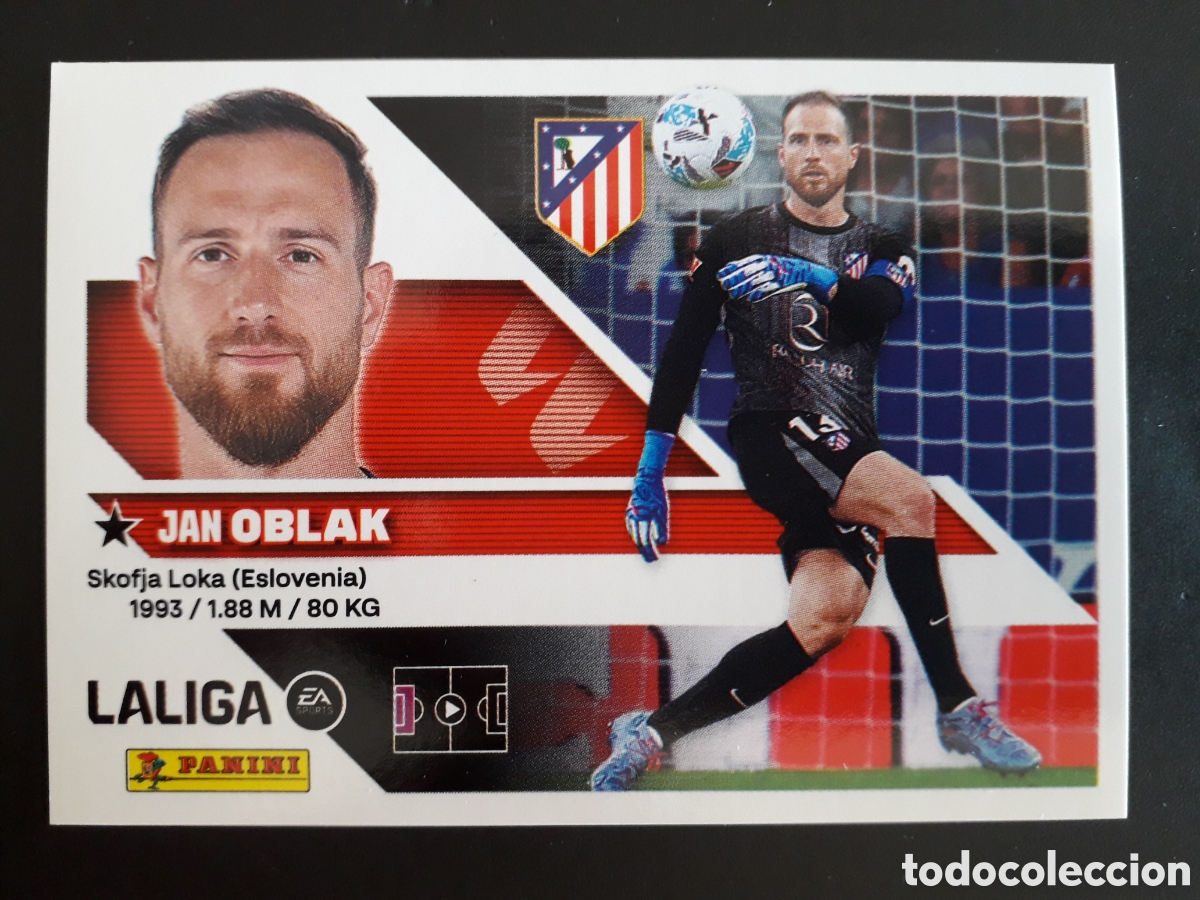 Cromos de f&uacute;tbol: OBLAK AT MADRID N&deg; 3 ED ESTE 2026 2027 26 27 SIN PEGAR PEDIDO M&Iacute;NIMO 3&euro;