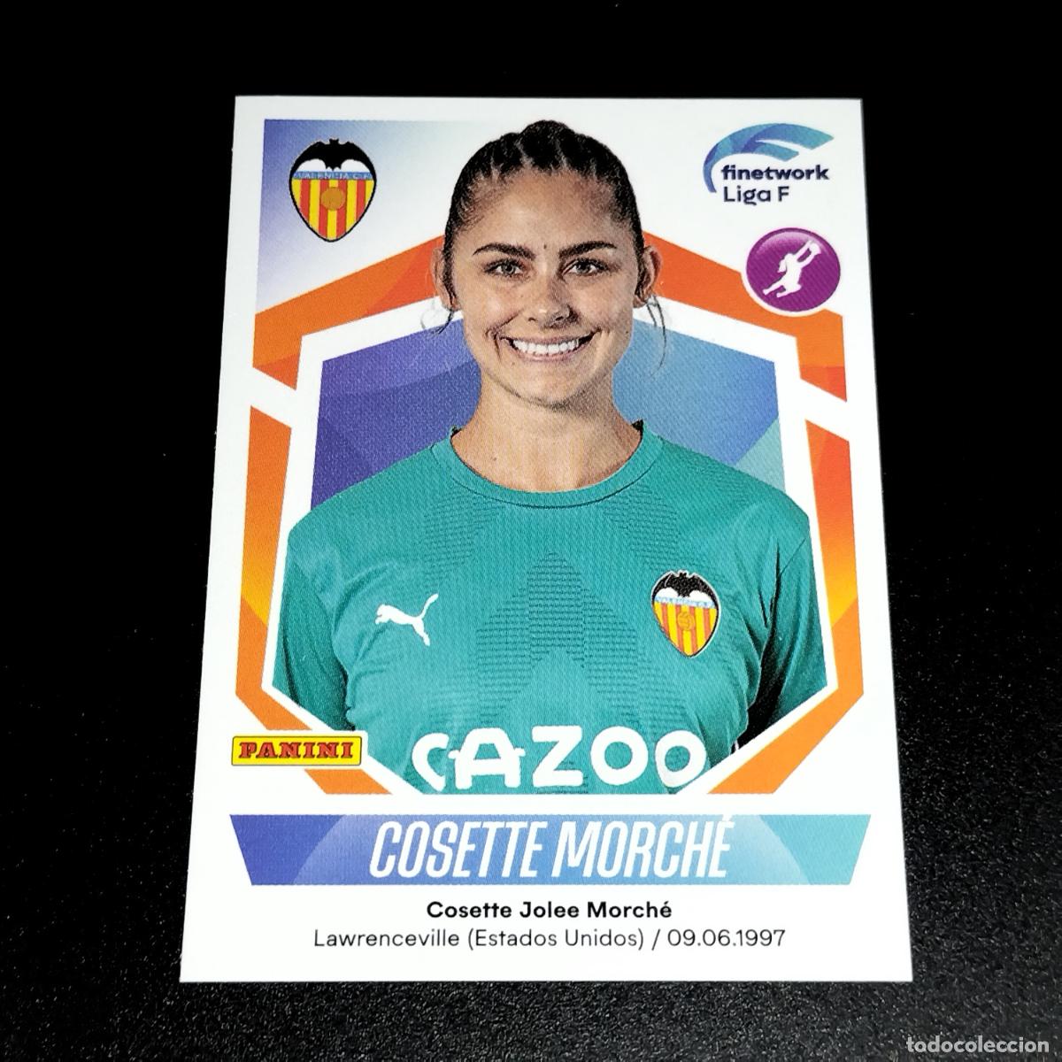 Cromos de f&uacute;tbol: N&ordm; 290 COSETTE MORCHE VALENCIA CROMOS FINETWORK LIGA F FEMENINA PANINI 2022 2023 22 23
