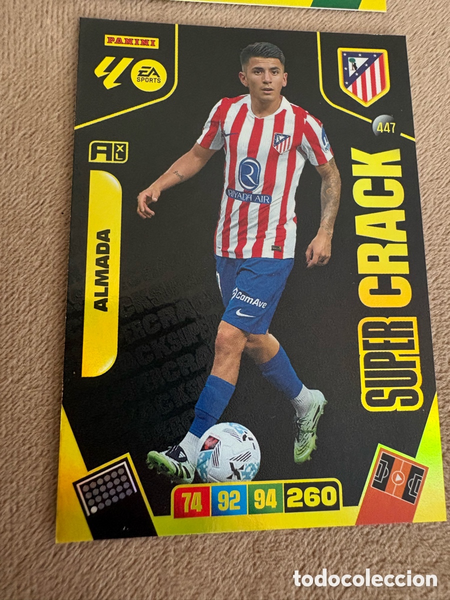 Cromos de f&uacute;tbol: 447 ALMADA ATLETICO DE MADRID SUPERCRACK SUPER CRACK ⚽ LIGA ADRENALYN XL 2025 2026 25 26 ⚽
