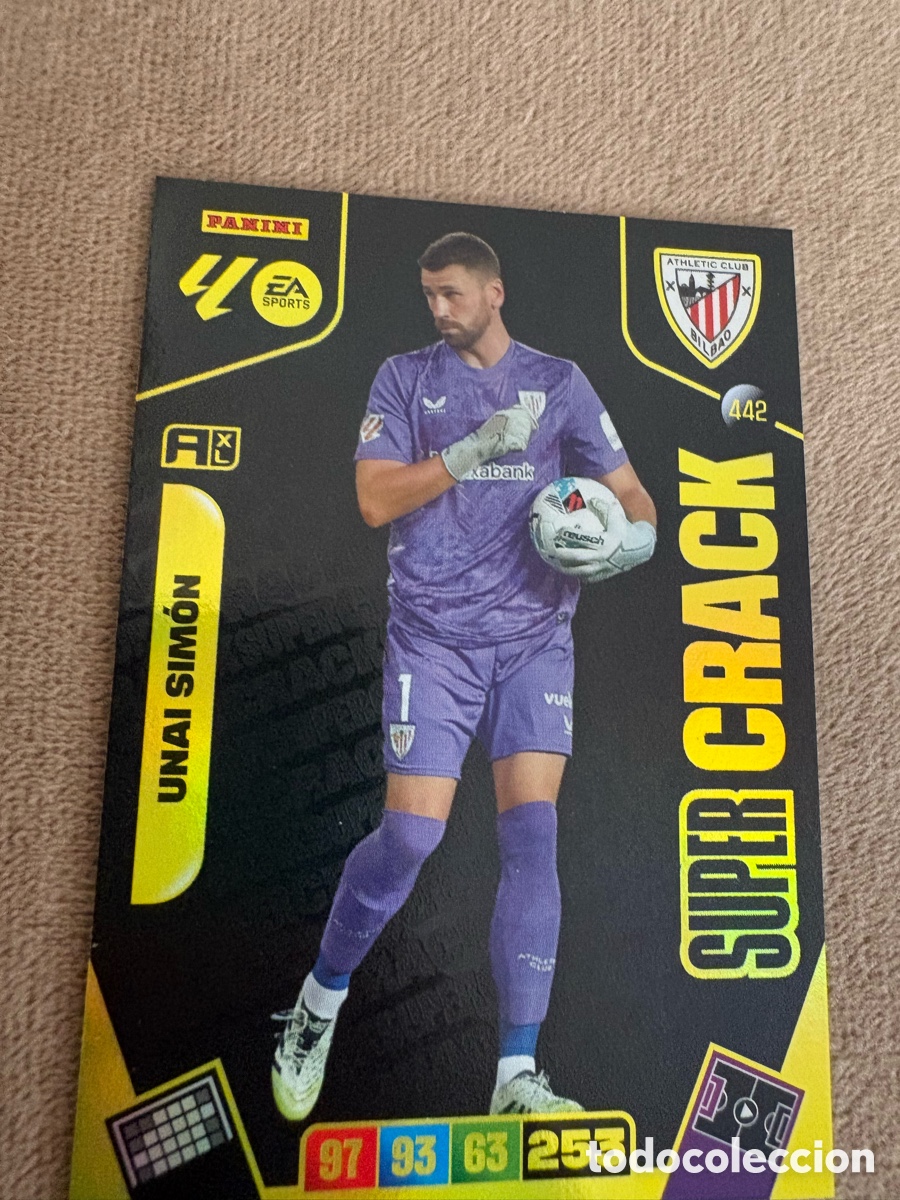 Cromos de f&uacute;tbol: Adrenalyn 25/26 - Unai Sim&oacute;n - N&deg; 442 - Athletic - ( Super Crack )