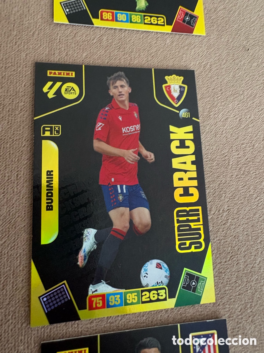 Cromos de f&uacute;tbol: 461 Ante Budimir, CA Osasuna, S&uacute;per Crack, Panini Adrenalyn XL La Liga 2025 2026 25 26