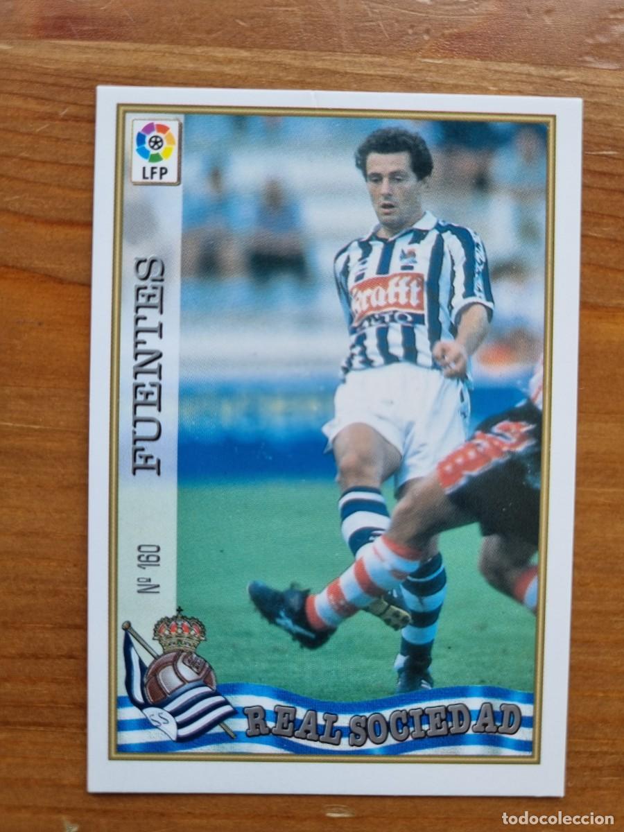 Cromos de f&uacute;tbol: 160 FUENTES (Real Sociedad). Las Fichas de la Liga 1997 1998 97 98 (Mundicromo)