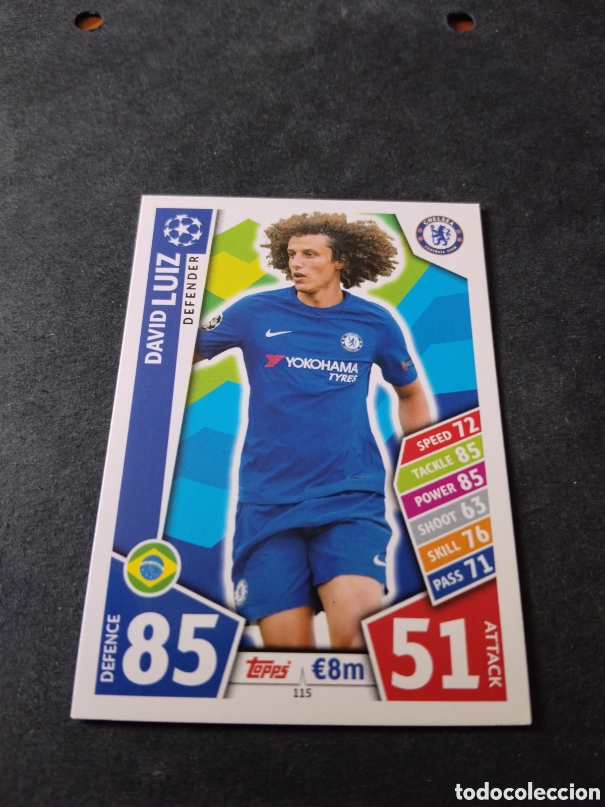 Cromos de f&uacute;tbol: Cromo Futbol Topps Match Attax , Ueffa Champions Legue, David Luis