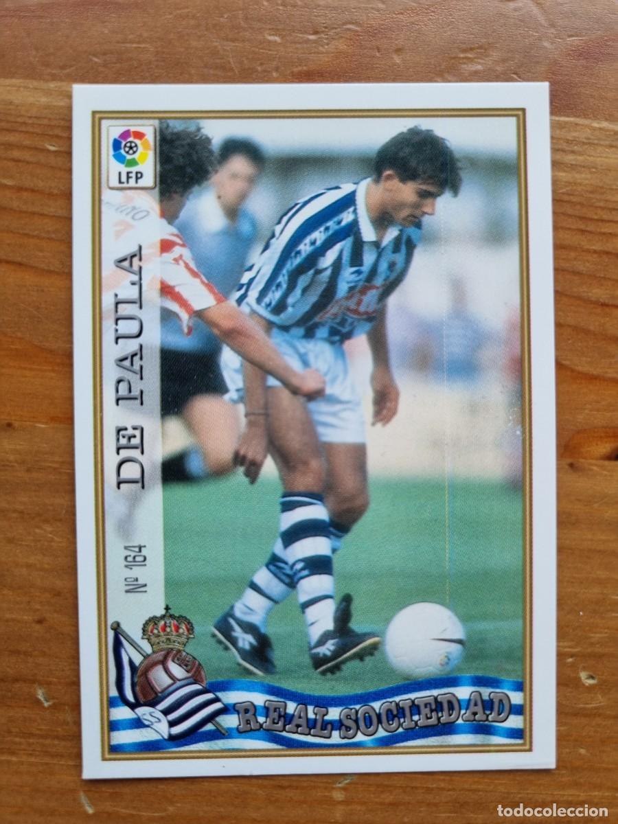 Cromos de f&uacute;tbol: 164 DE PAULA (Real Sociedad). Las Fichas de la Liga 1997 1998 97 98 (Mundicromo)