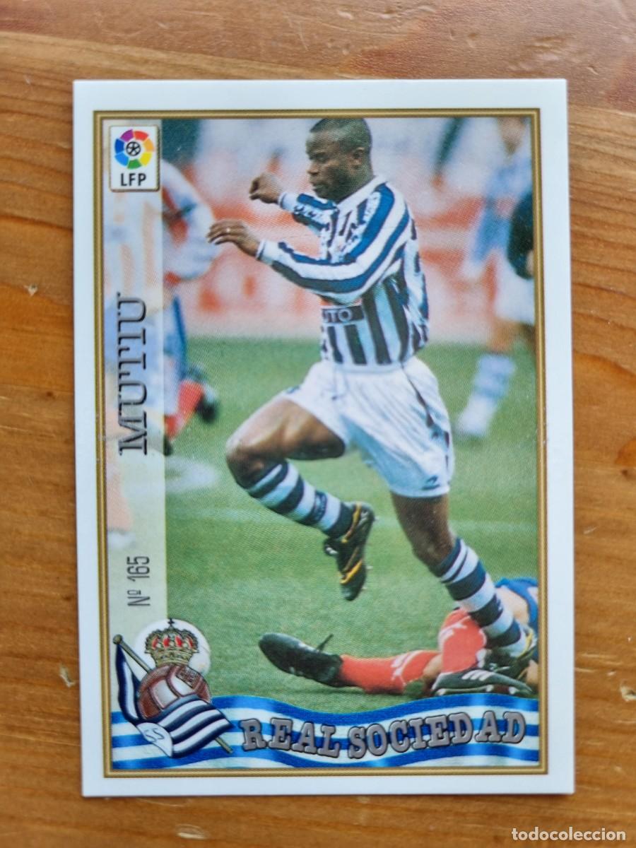 Cromos de f&uacute;tbol: 165 MUTIU (Real Sociedad). Las Fichas de la Liga 1997 1998 97 98 (Mundicromo)