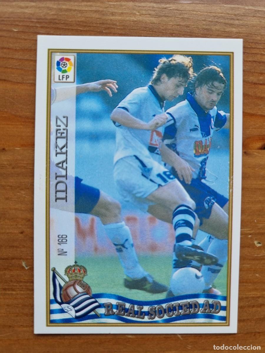 Cromos de f&uacute;tbol: 166 IDIAKEZ (Real Sociedad). Las Fichas de la Liga 1997 1998 97 98 (Mundicromo)