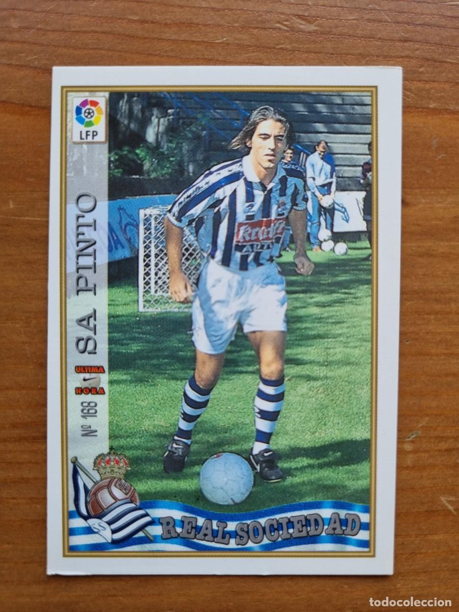 Cromos de Futebol: 168 SA PINTO (Real Sociedad) &Uacute;LTIMA HORA. Las Fichas de la Liga 1997 1998 97 98 (Mundicromo)