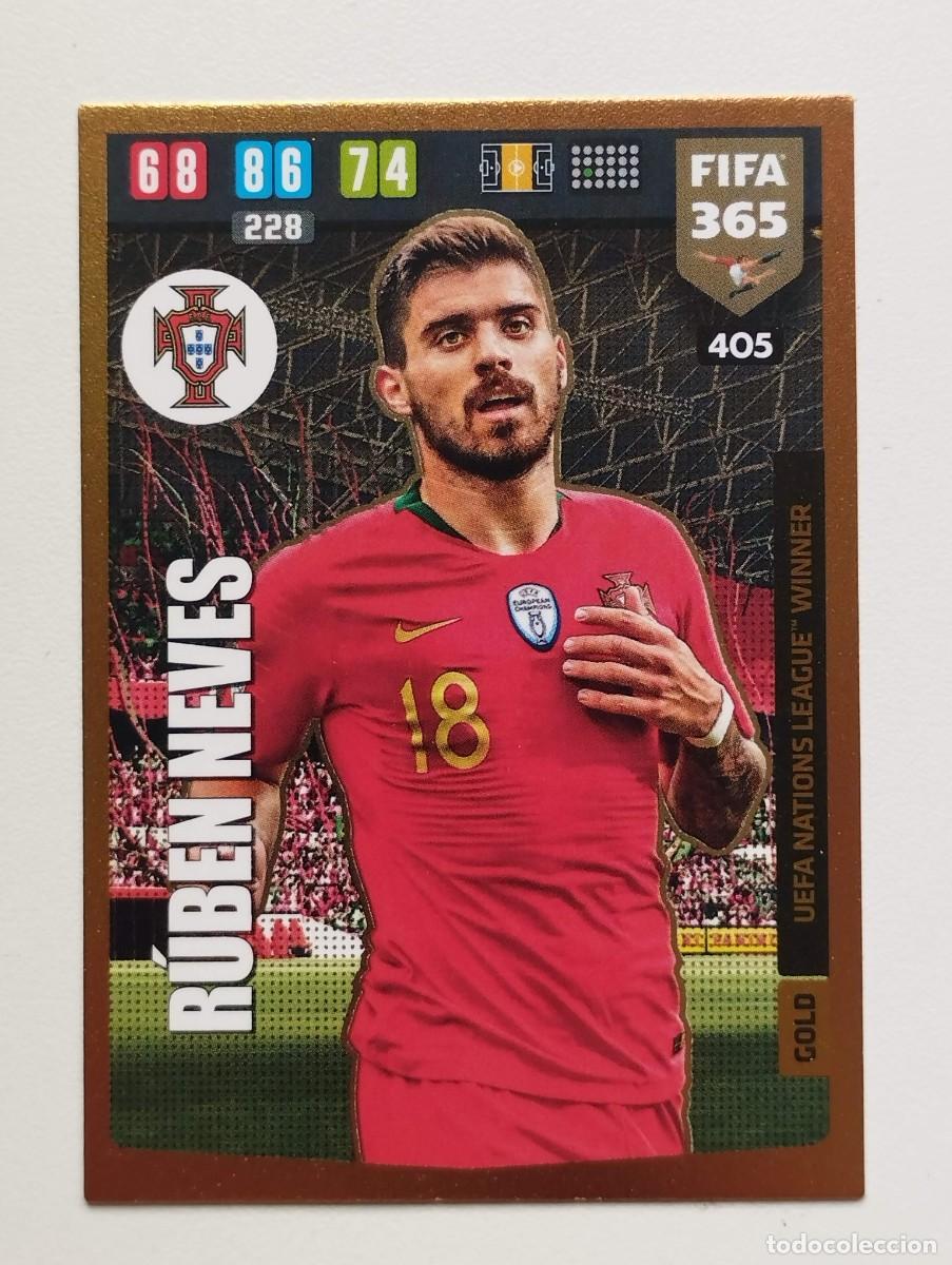 Cromos de Futebol: CROMO CARD PANINI ADRENALYN FIFA 365 2019 2020 19 20 GOLD NATIONS LEAGUE RUBEN NEVES 405 PORTUGAL