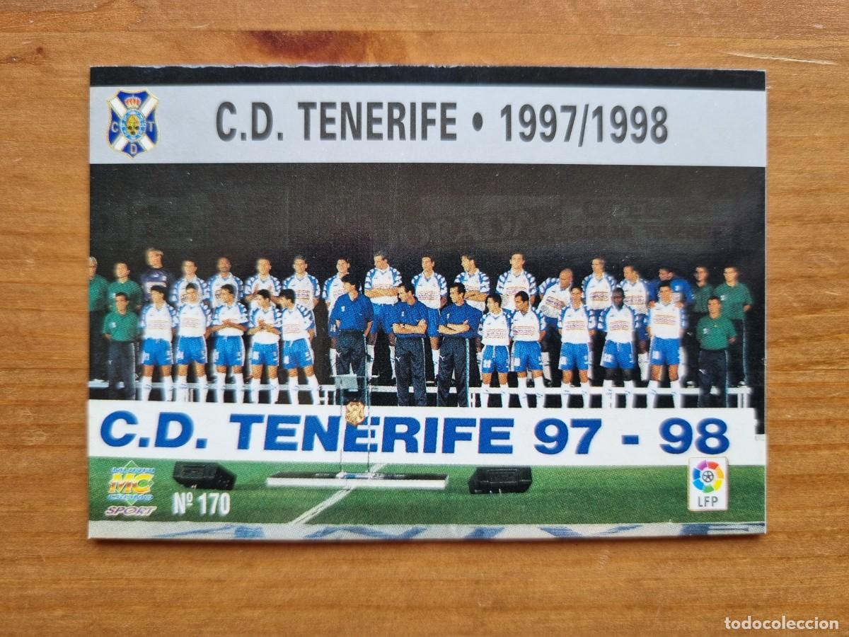 Cromos de Futebol: 170 PLANTILLA / &Iacute;NDICE (CD Tenerife). Las Fichas de la Liga 1997 1998 97 98 (Mundicromo)