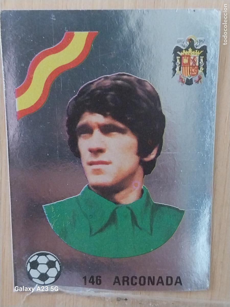 Cromos de f&uacute;tbol: ARCONADA ESPA&Ntilde;A ED MAGA LIGA 1978 78 79 CROMO PLATEADO 146 SIN PEGAR NUNCA ORIGINAL